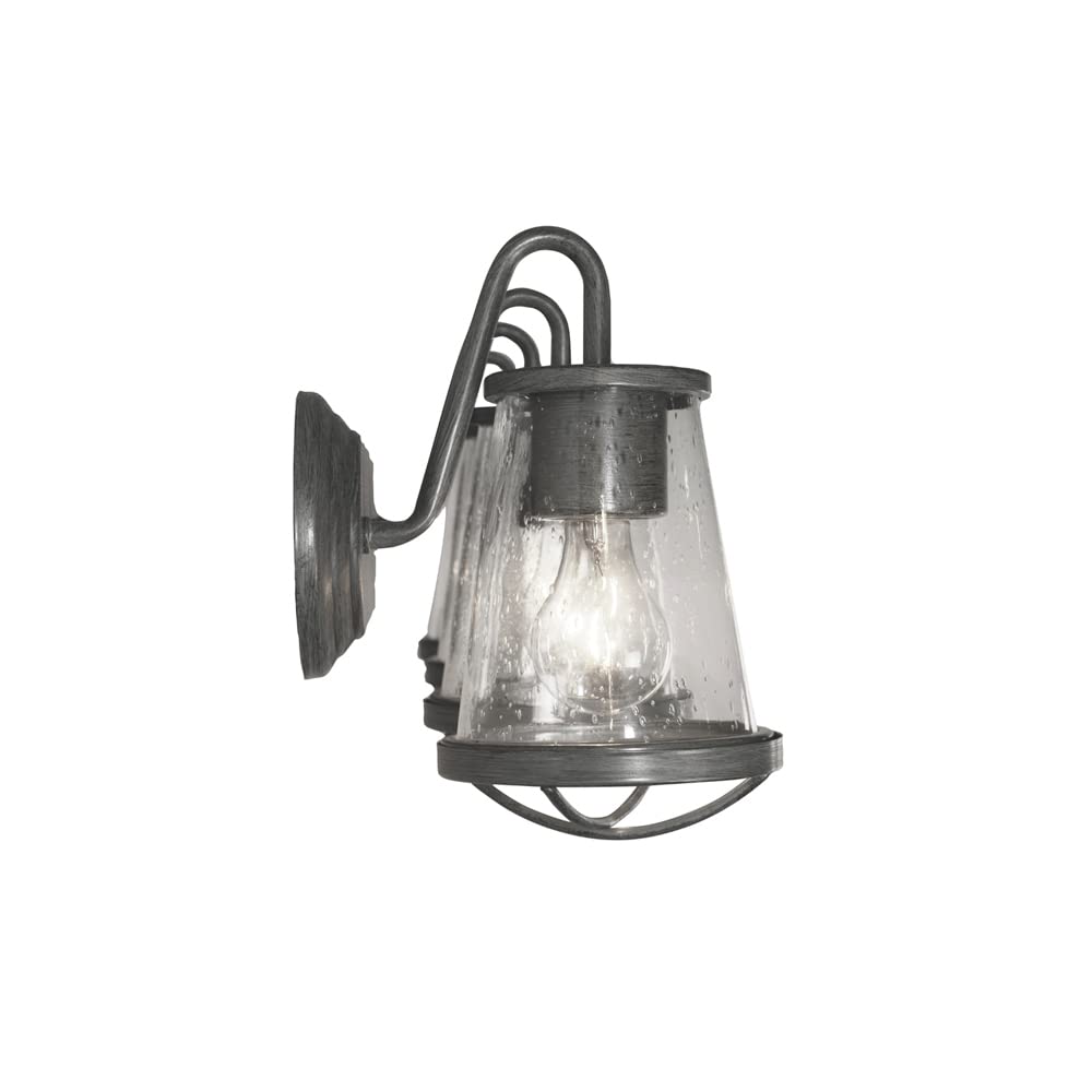 Designers Fountain 87004-WI 30 Inch Darby 4-Light Bathroom Vanity Light Fixture in Weathered Iron Finish - Perfect for Modern Farmhouse, Rustic, or Industrial Style Bathrooms