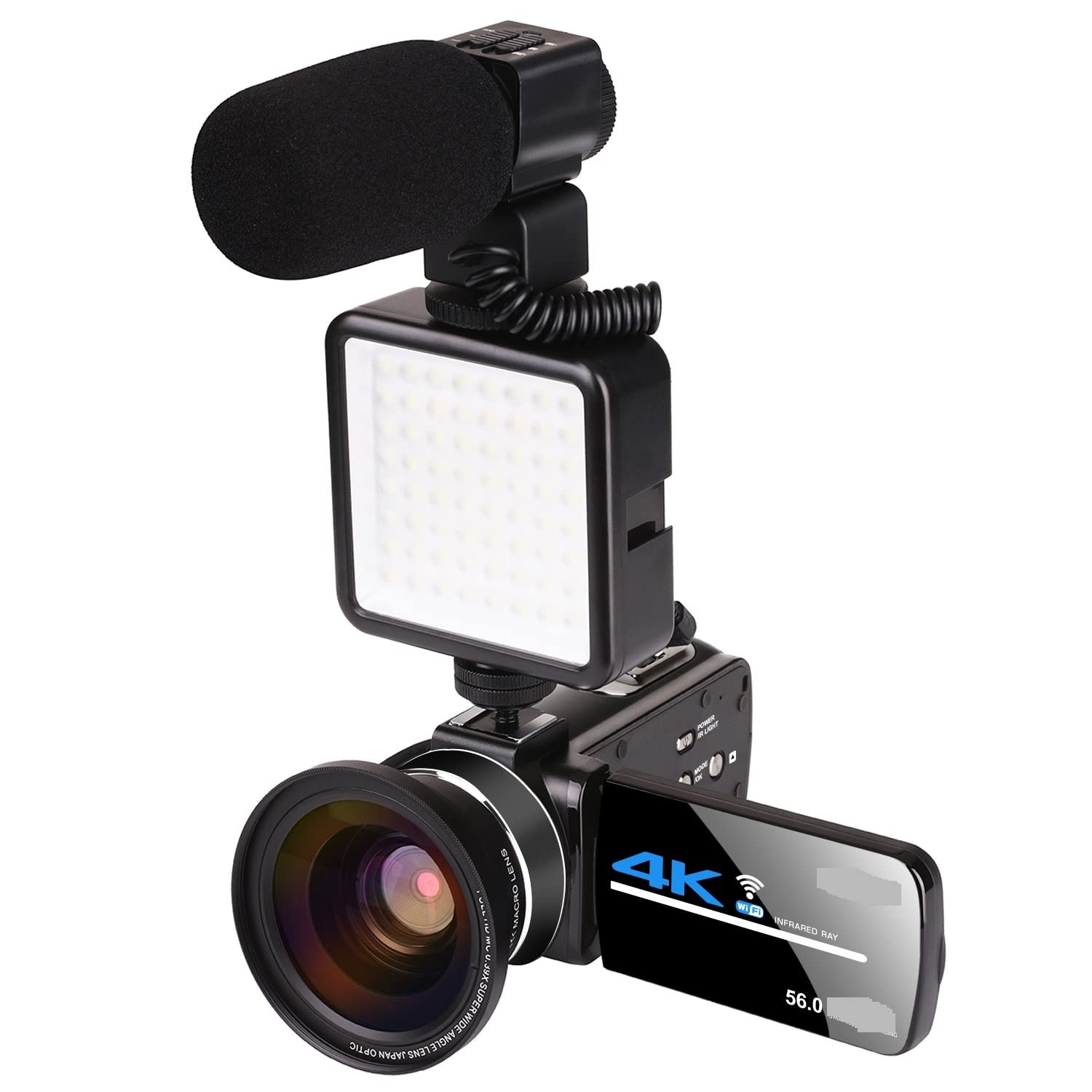 BODORME 4K Digital Video Camera Camcorder with 3.0