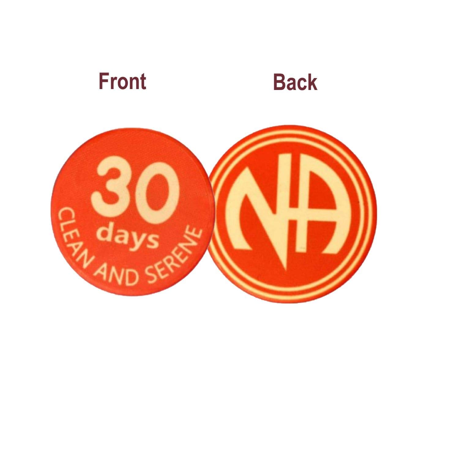 Narcotics Anonymous NA 30 Day Sobriety Chip - Commemorative Recovery Token for 12 Step Programs, AA Medallion - Perfect Gift for Clean & Sober Milestones (Home Meetings, Support Groups, Personal Motivation)