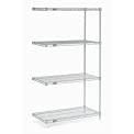 Nexel Chrome Wire Shelving 48x14x63 - Heavy Duty Storage for Home & Office