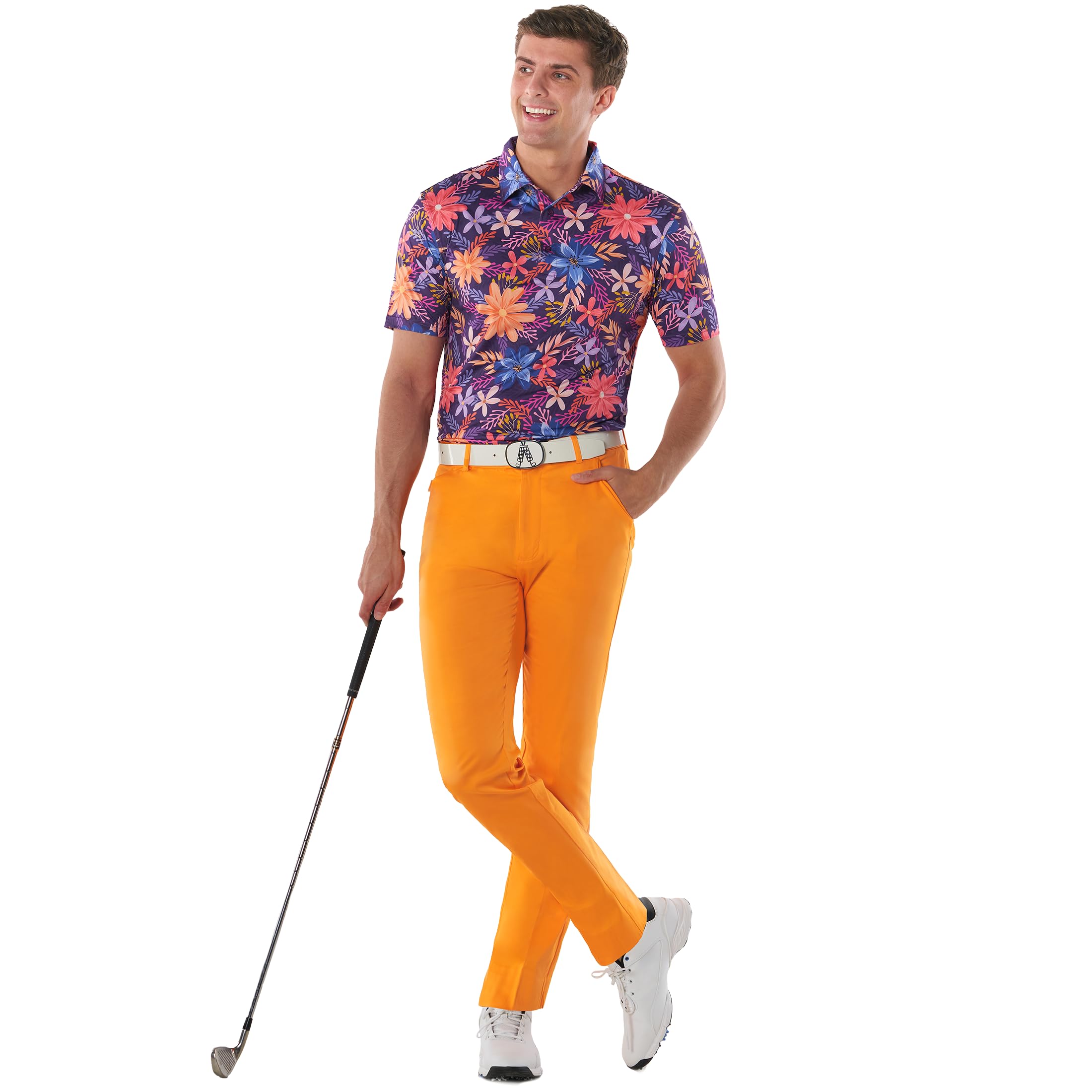 Royal & Awesome Men's Stretch Golf Pants - Relaxed Fit Comfortable Trousers for Golfing & Casual Wear | Perfect for Golf Course, Office & Weekend Outings