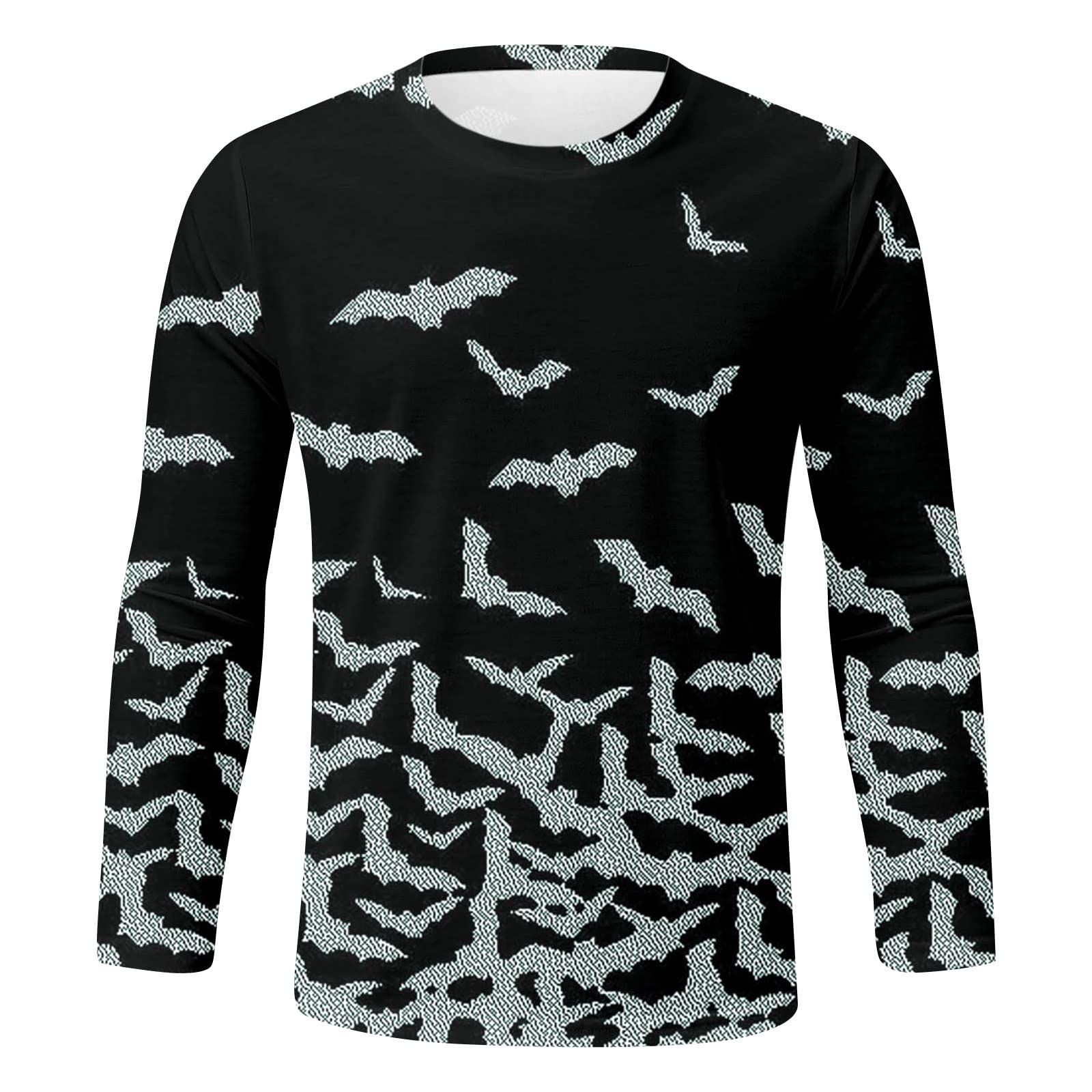 Men's Muscle Fit V-Neck Long Sleeve T-Shirt - Solid Color Slim Fit Workout Shirt for Gym, Running & Casual Wear
