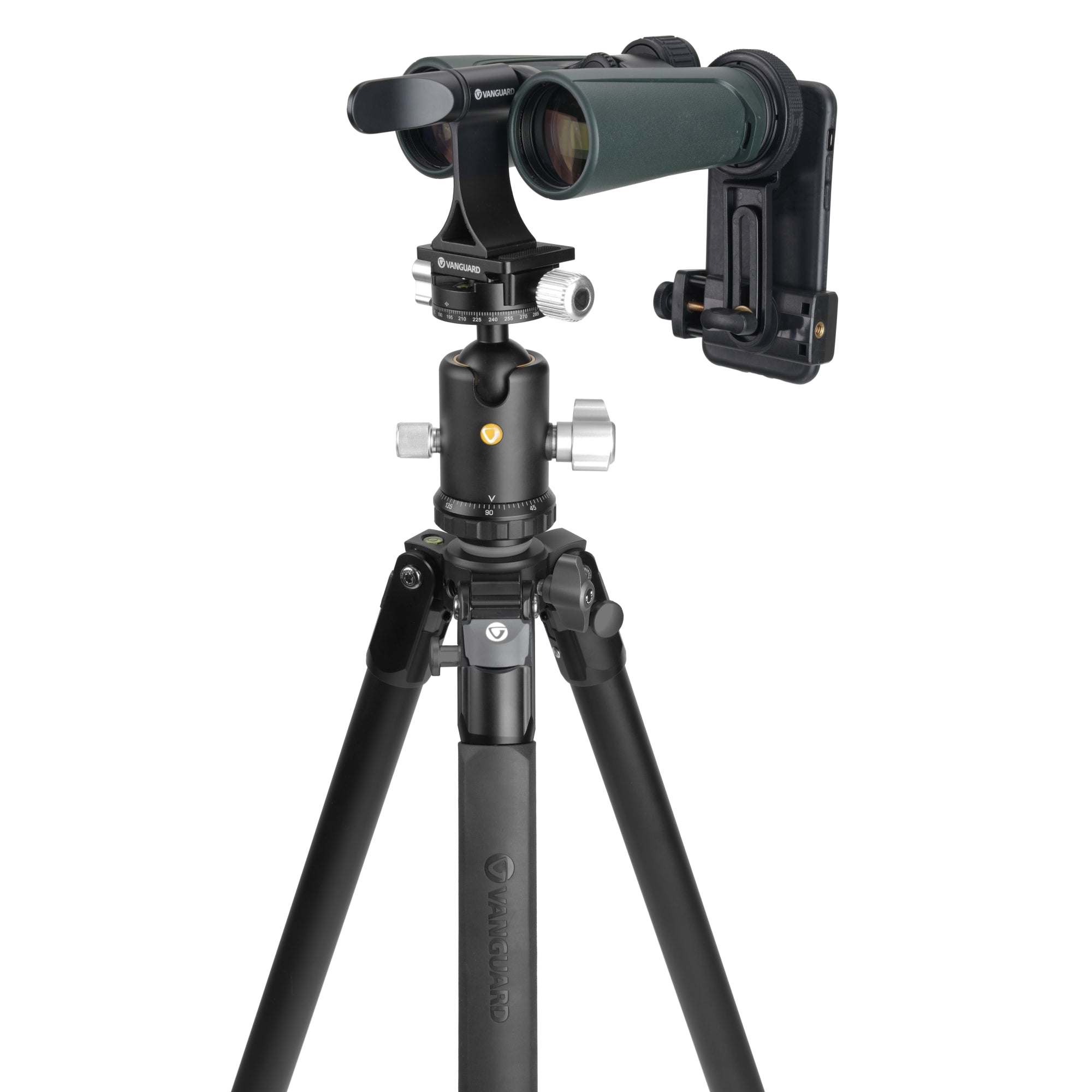 VEO 3 303AB Professional Aluminum Tripod with Dual Axis Ball Head - Lightweight & Stable for DSLR Cameras, Video Shooting, Travel Photography