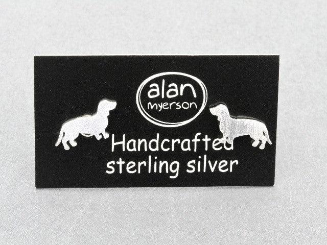 Sterling Silver Dachshund Dog Stud - Perfect for Pet Collars, ID Tags & Accessories - Ideal for Small Dog Breeds & Dachshund Lovers