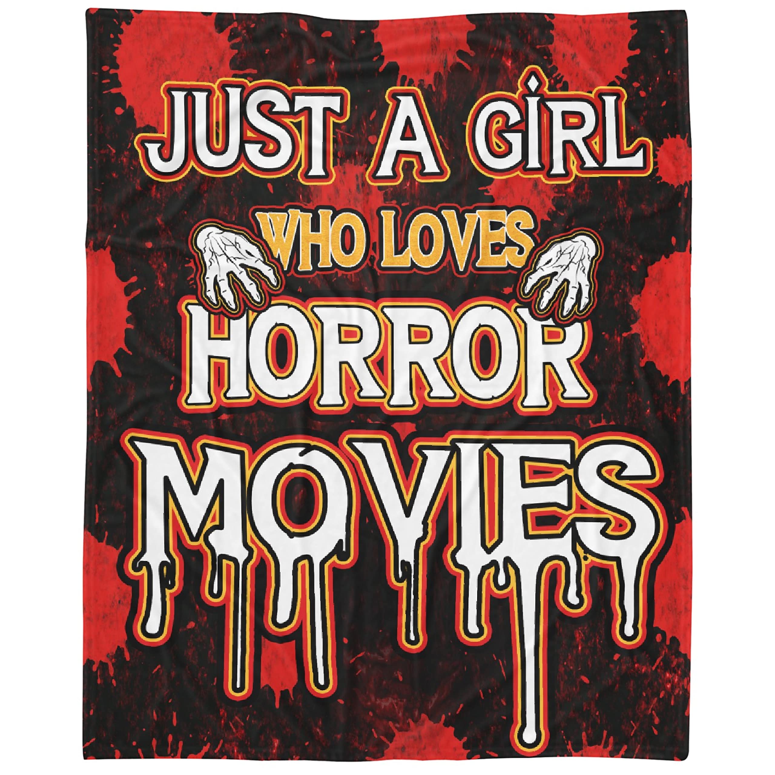 Soft Microplush Flannel Blanket for Horror Movie Lovers - Lightweight Throw 120
