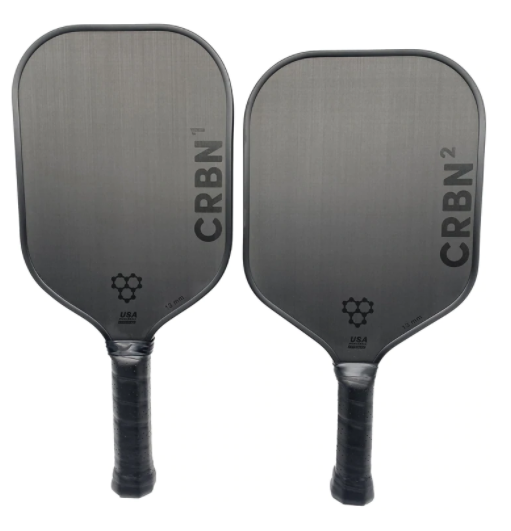 Premium CRBN¹ Elongated Pickleball Paddle - Lightweight Carbon Fiber Design for Enhanced Control & Power (White) - Perfect for Competitive Play & Outdoor Recreation