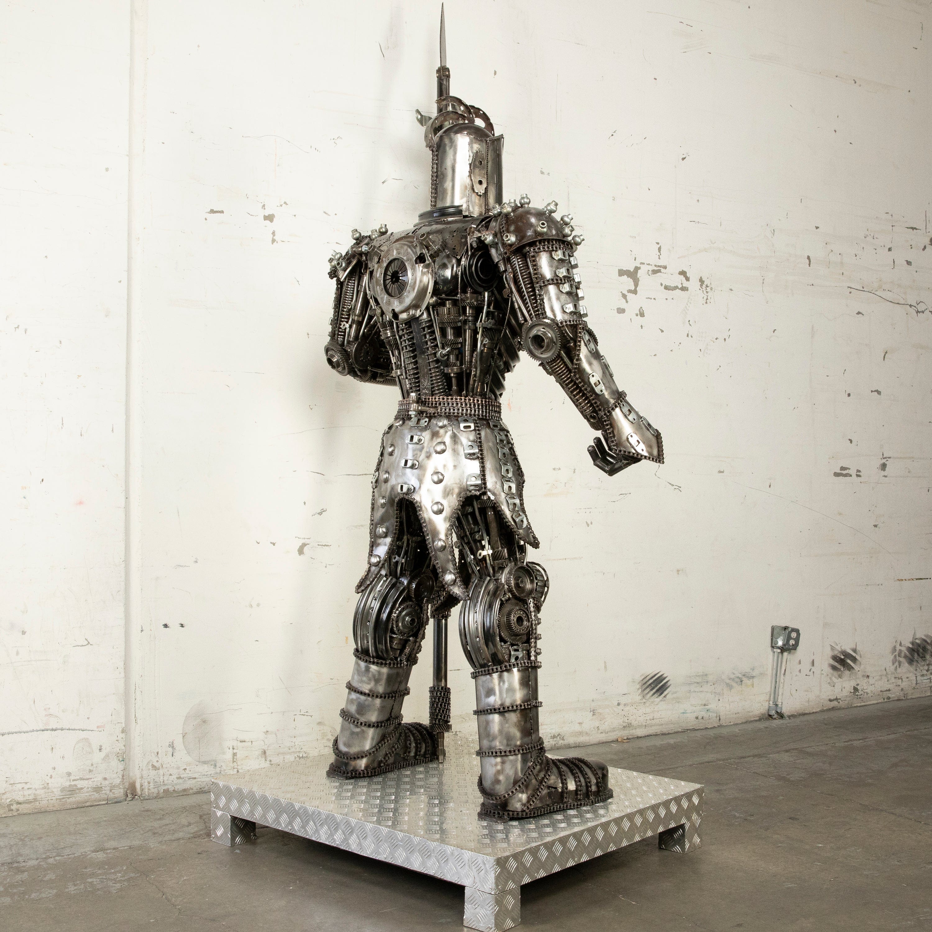 79 Knight Inspired Recycled Metal Wall Art Sculpture - Medieval Home Decor for Living Room, Bedroom & Office