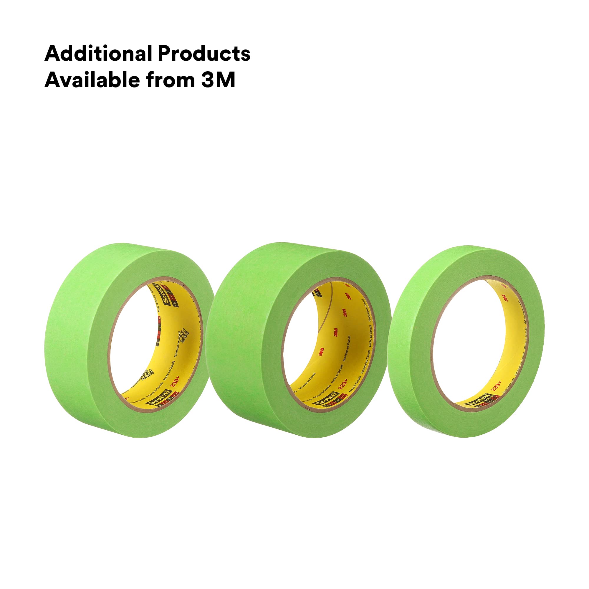 3M Scotch Performance Masking Tape 233+ (26334) - 18mm x 55m Green Painters Tape | Flexible, Moisture Resistant, Premium Paper Backing | 48 Rolls Pack | Ideal for Painting, DIY Projects & Home Renovations