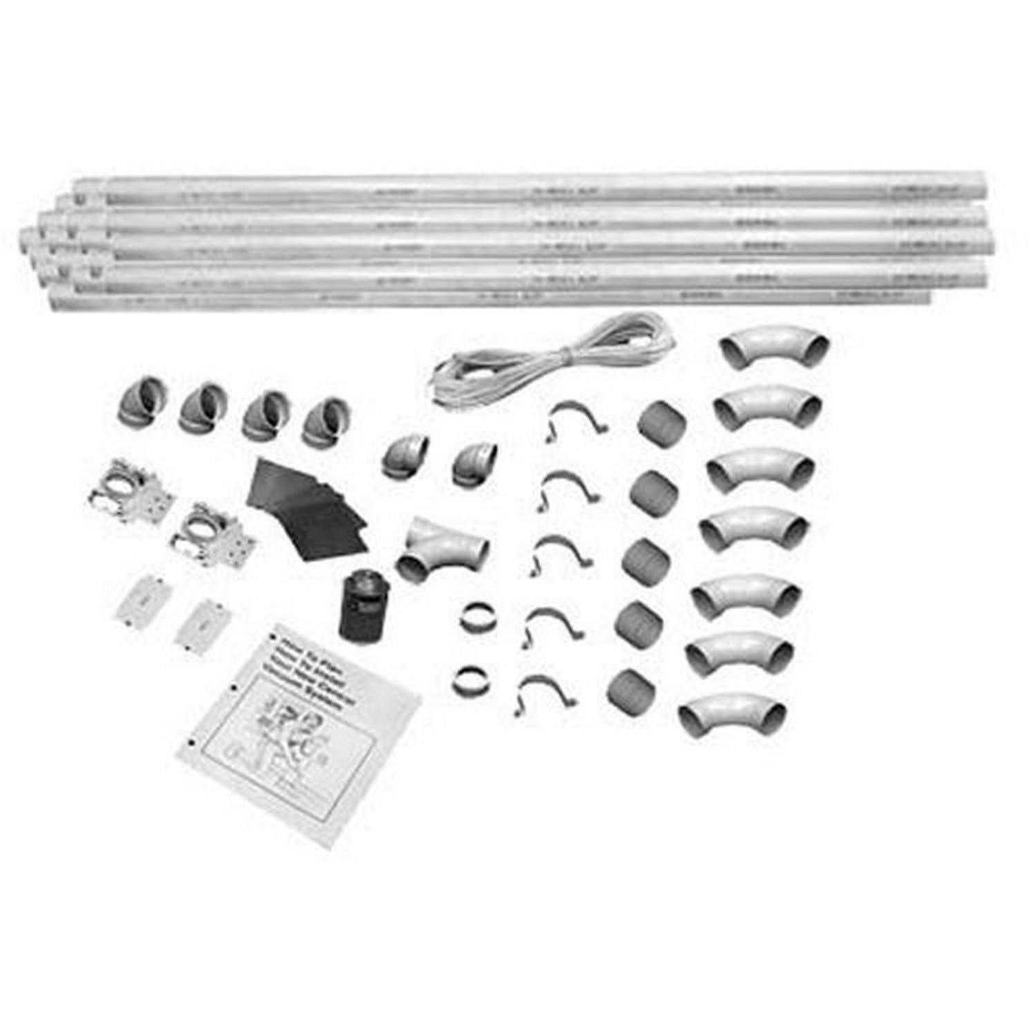 Honeywell 040351 Central Vacuum 3-Inlet Installation Kit - Complete Box Set for Easy Home Vacuum System Setup | Perfect for Basement, Garage & Whole House Cleaning