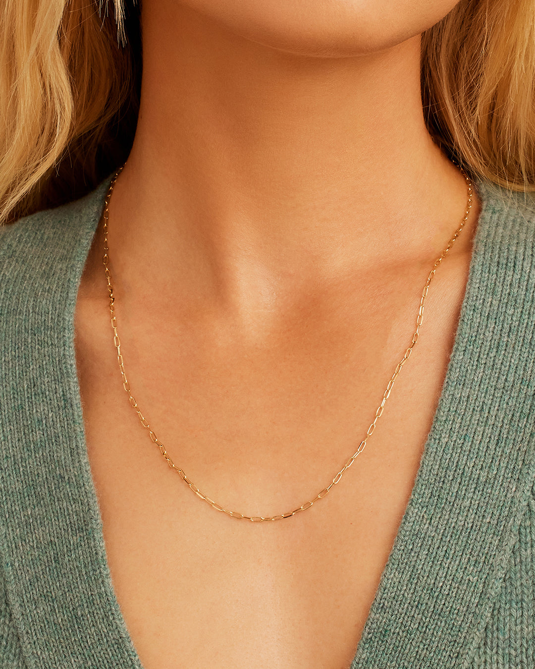 14K Gold Parker Micro Mini Necklace - Dainty & Elegant Jewelry for Women - Perfect for Everyday Wear, Gifts & Special Occasions