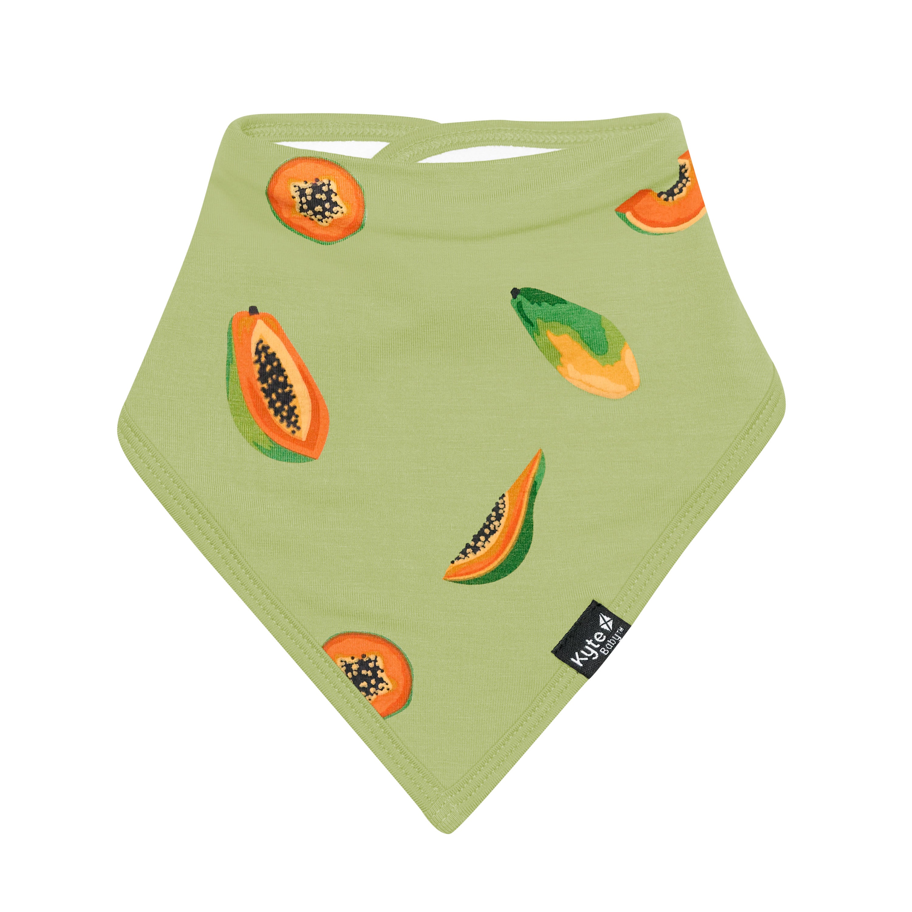Organic Baby Bibs for Feeding - Soft & Absorbent Papaya Design - Perfect for Messy Eaters & Toddler Mealtime - Ideal for Home, Daycare & Restaurant Use