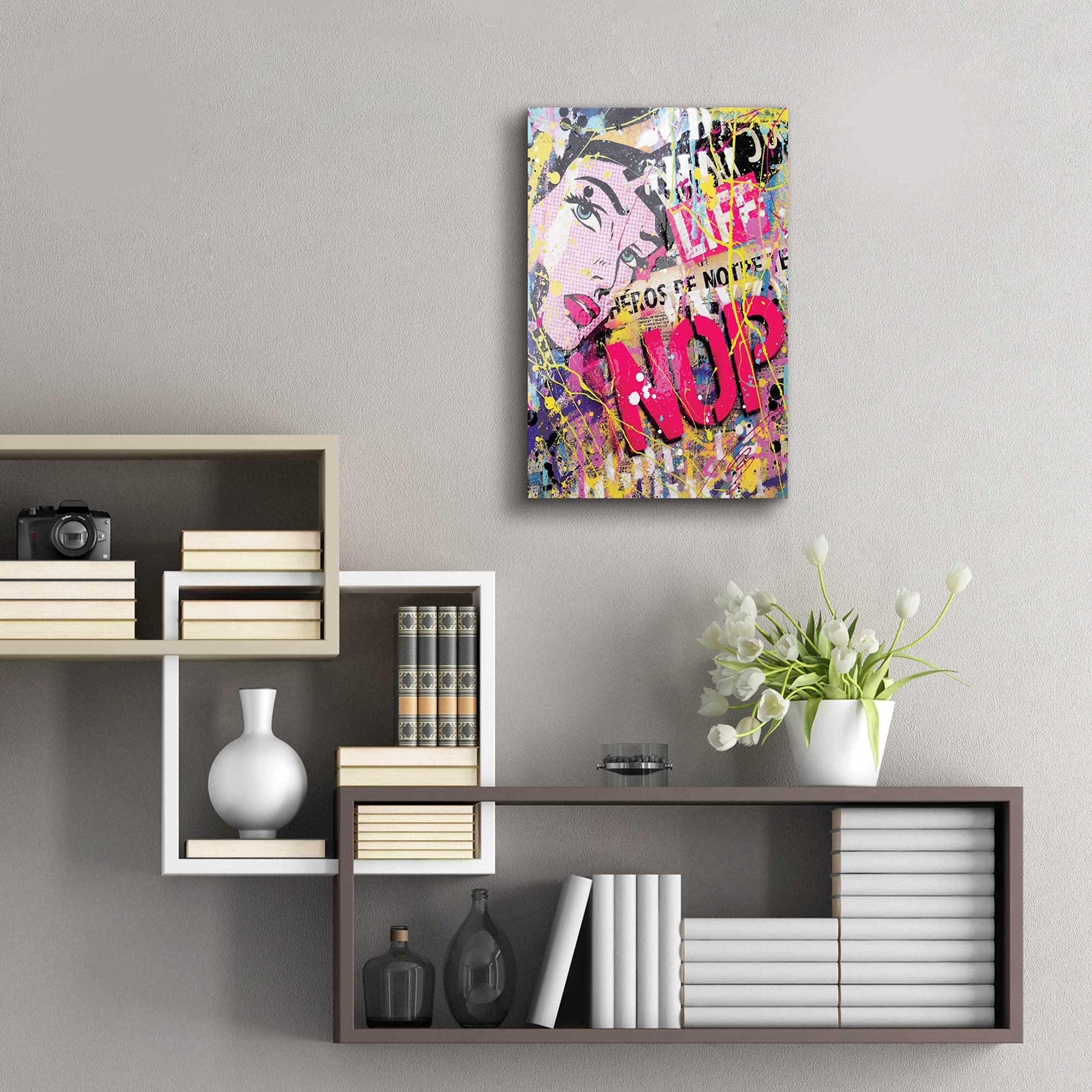 Epic 'HEROS' Acrylic Glass Wall Art by David Drioton - 16x24 Inches Modern Home Decor for Living Room, Bedroom & Office