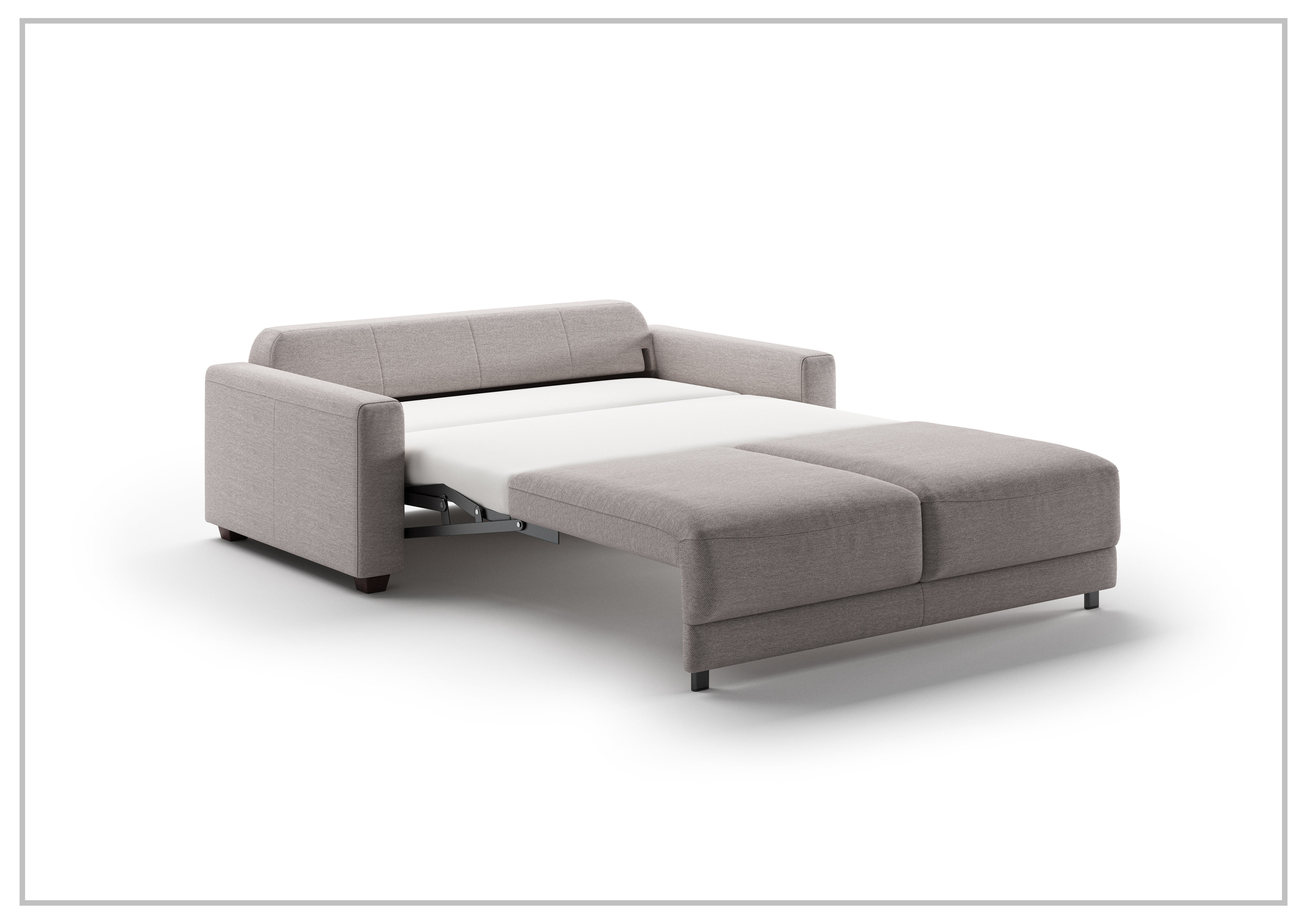 Luonto Belton Gray Fabric Sofa Sleeper - Manual & Power Recliner Options | Modern Living Room Furniture for Small Spaces & Apartments | Perfect for Lounging, Napping & Hosting Guests