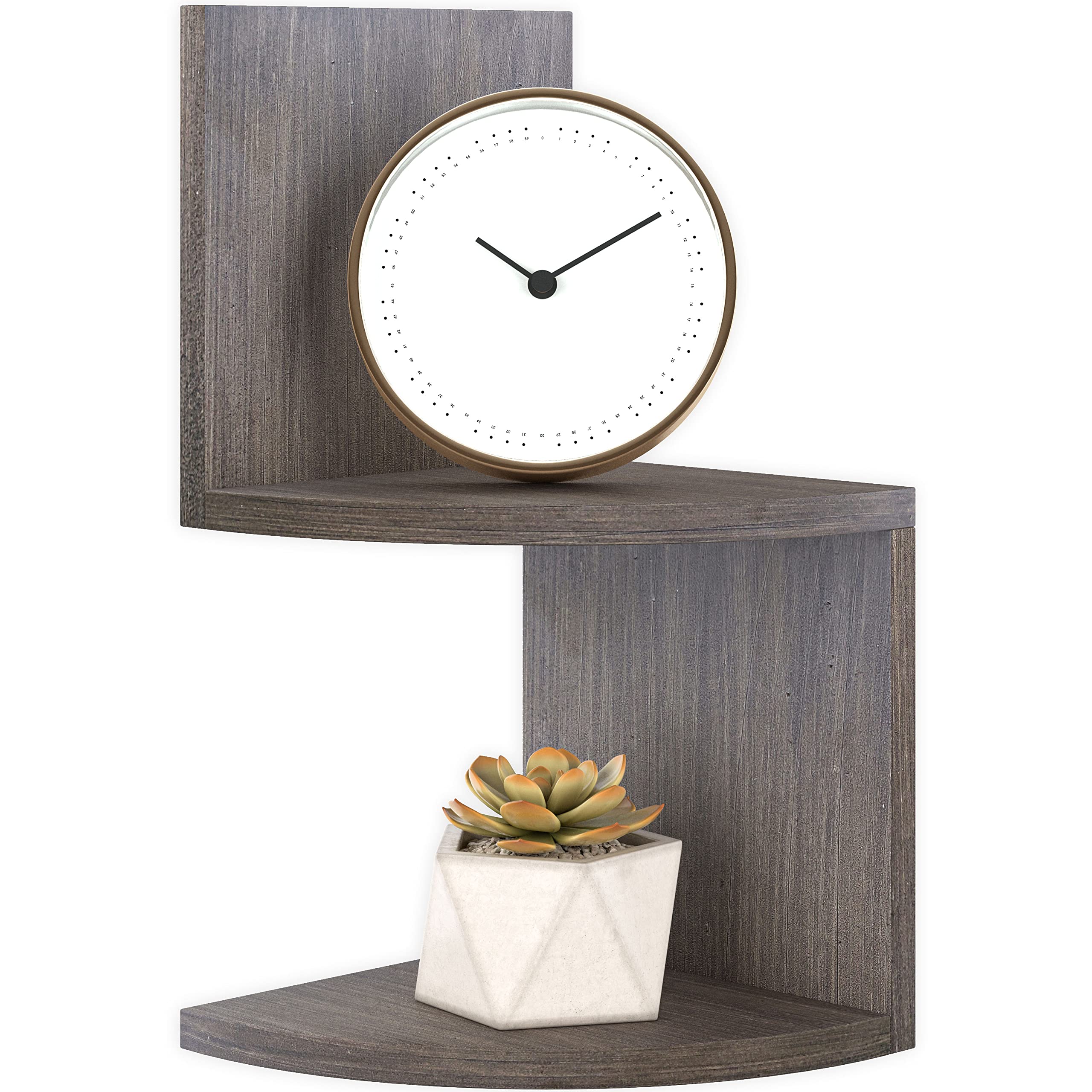 Ballucci 2 Tier Corner Shelf Wall Mount - 7.75