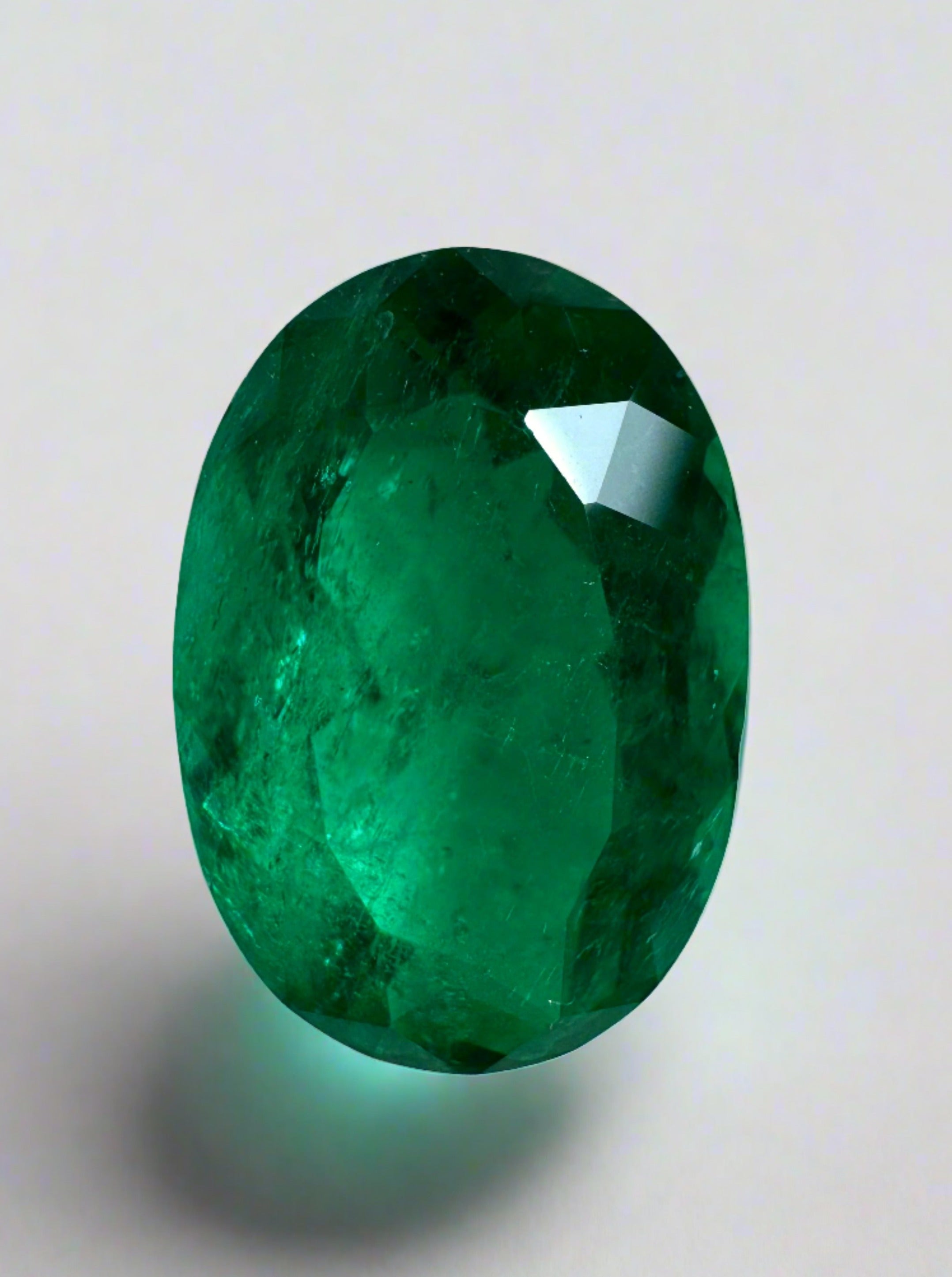 4.0 Carat Vivid Dark Muzo Green Natural Loose Colombian Emerald Oval Cut Gemstone for Jewelry Making, Engagement Rings & Luxury Gifts