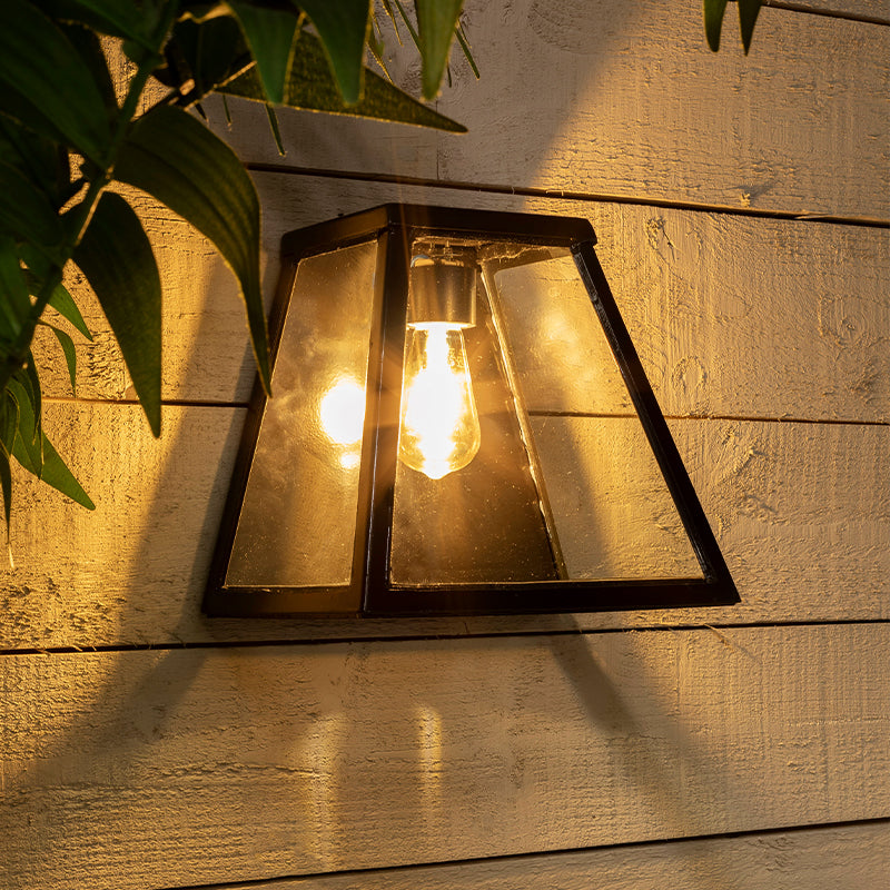 Apsley 1Lt Outdoor Bulkhead Light - Galvanized Steel Waterproof Wall Light for Patio, Garden, Garage & Exterior Security Lighting