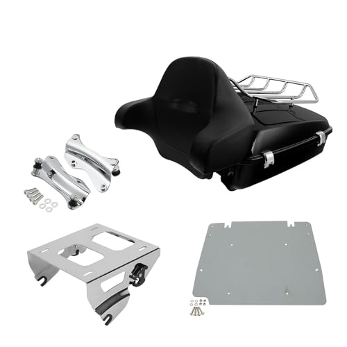 Chrome Solo Mount Rack Tour Pack Set Style #8