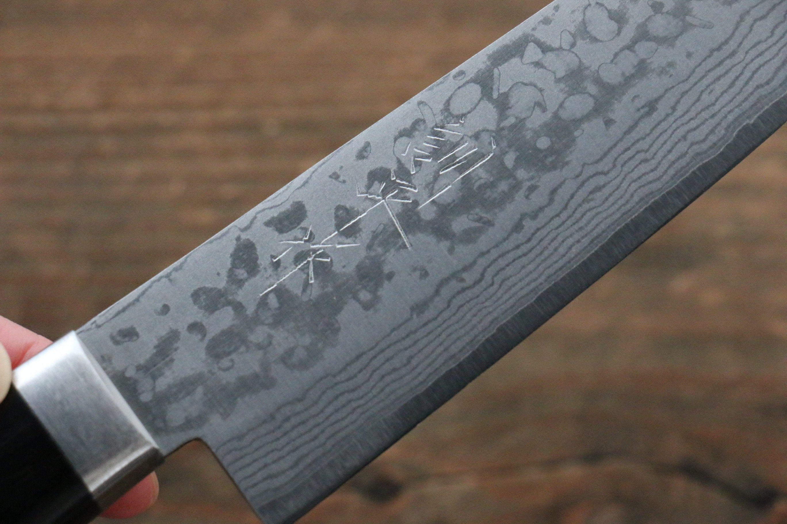 Premium Kunihira Sairyu VG10 Damascus Santoku Knife 5.3