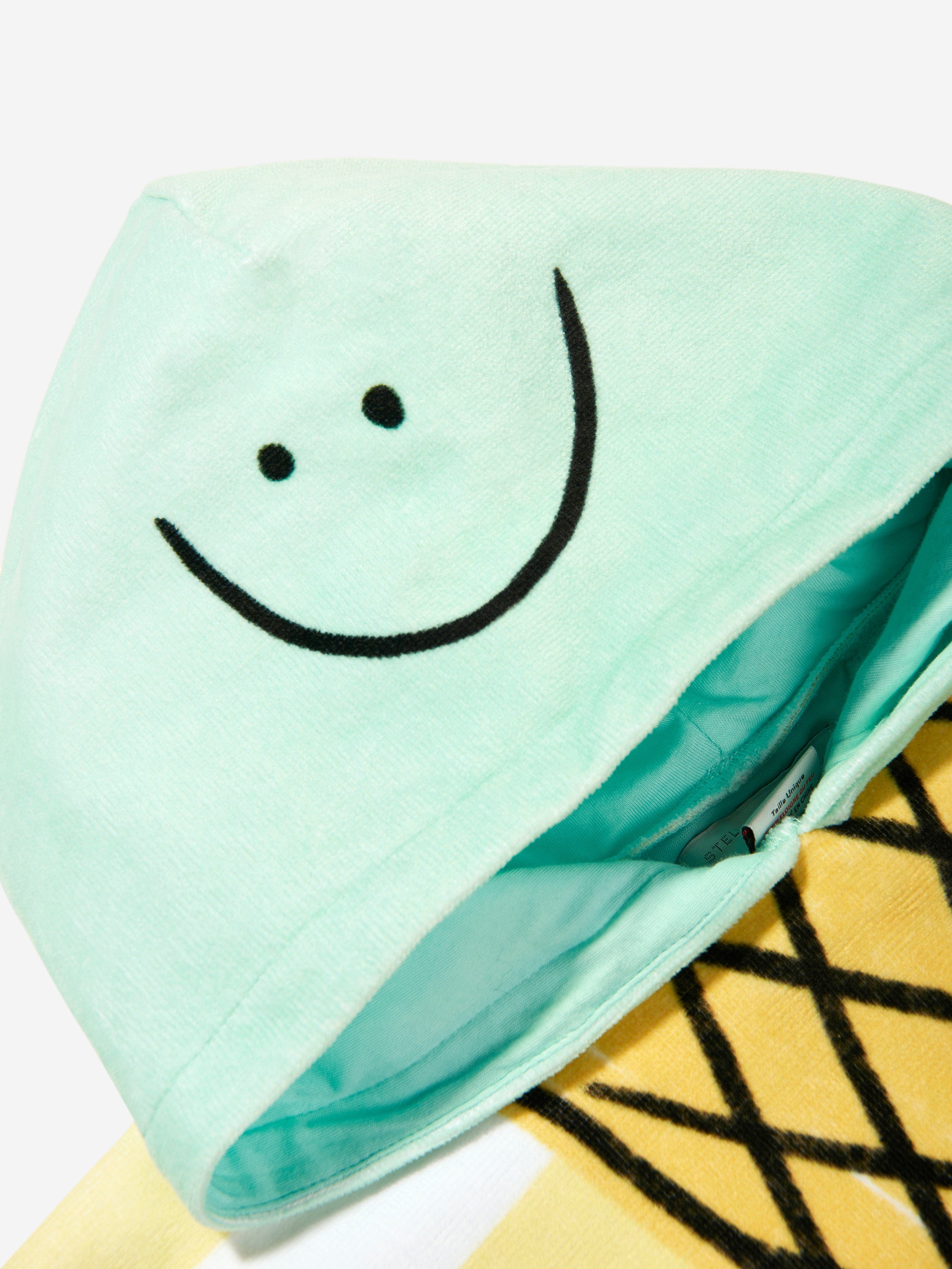 Soft Multicolor Baby Hooded Towel with Ice Cream Print - Perfect for Bath Time, Beach, and Pool Fun