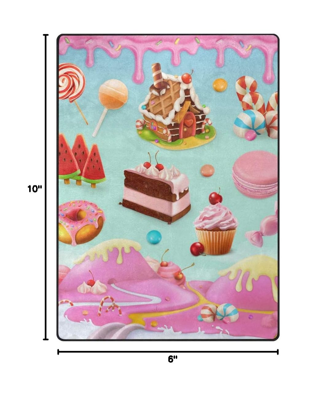 Sweet Candy Land Area Rug 4'10