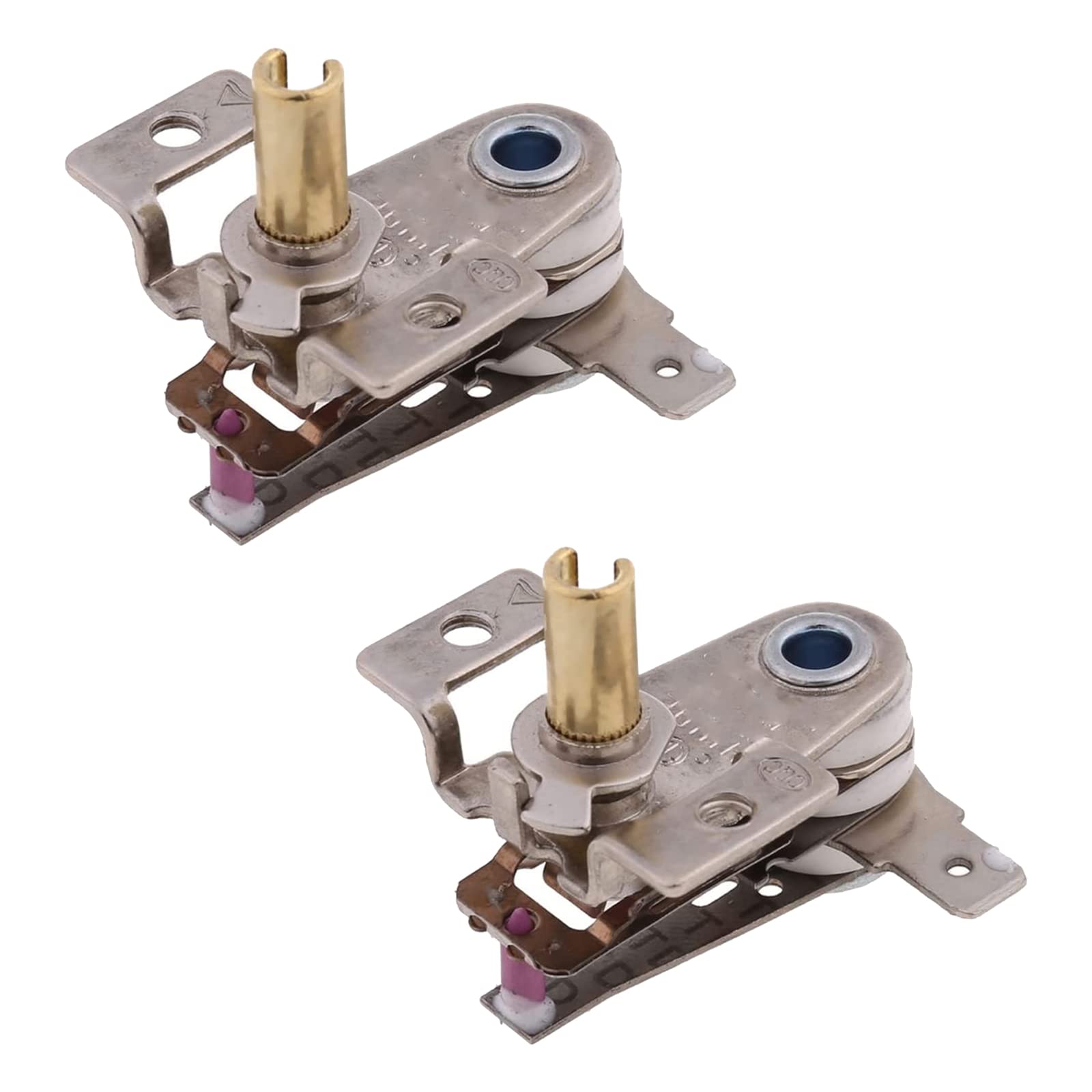 2PCS Replacement Thermostat Switch TA-018 for Electric Oven - M3 Screw Hole Temperature Control & Thermal Assembly | Perfect for Oven Repair, Maintenance & DIY Home Appliance Projects