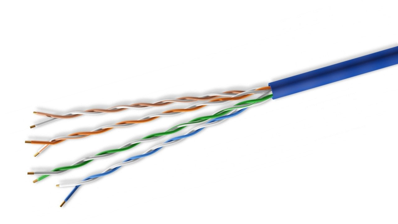 CAT6 Slim Ethernet Cable 1000ft Blue - High Speed Internet & Network Cable for Home, Office, Gaming & Streaming