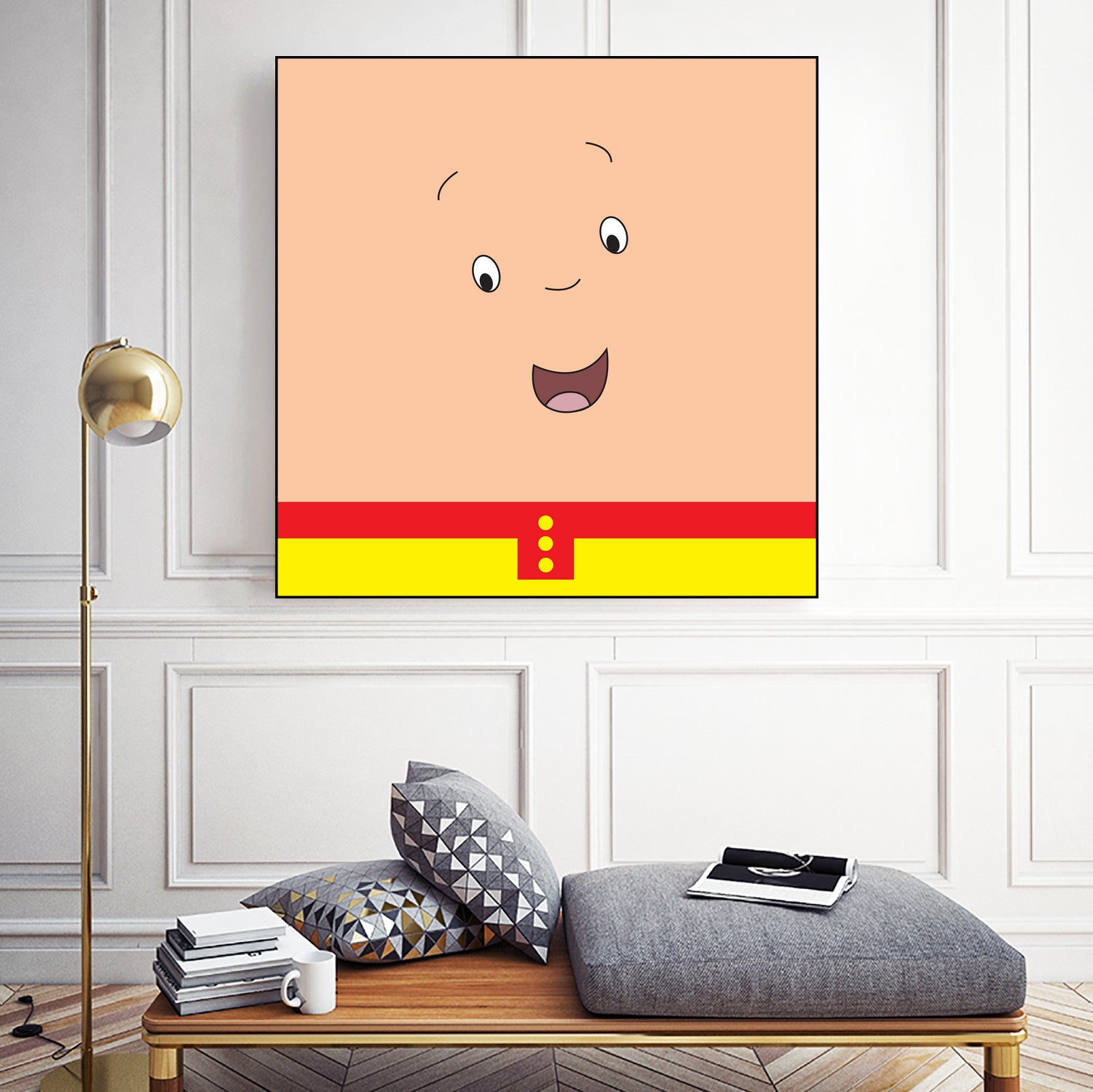 Caillou Kids Cartoon Character Plush Toy - Soft & Cuddly Stuffed Doll for Children's Playtime, Bedtime & Gifts
