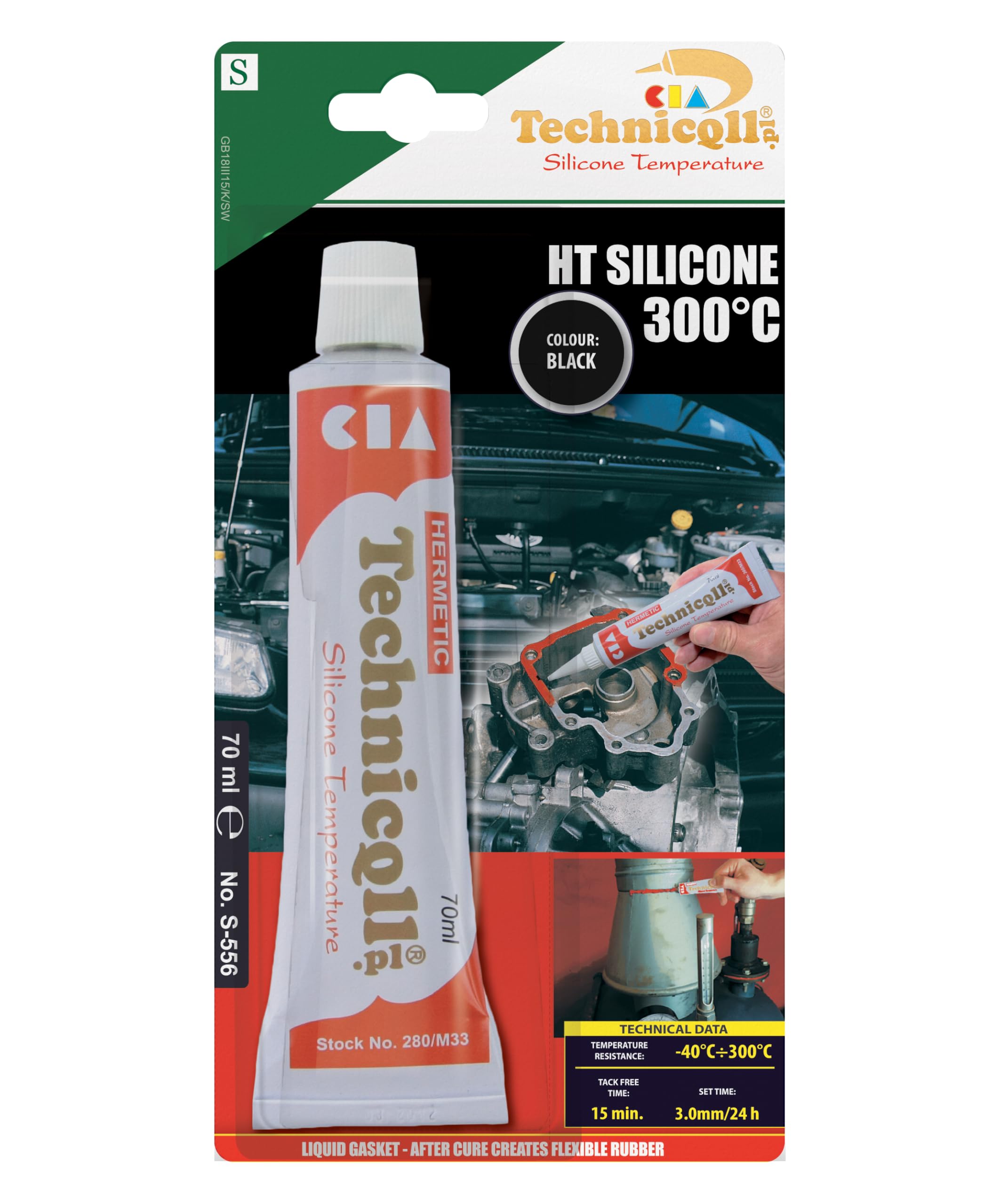 High Temperature Black Silicone Adhesive Sealant - 70ml Tube, Heat Resistant Up to 300°C (572°F) - Perfect for Automotive Repairs, HVAC Systems, and Industrial Equipment Sealing