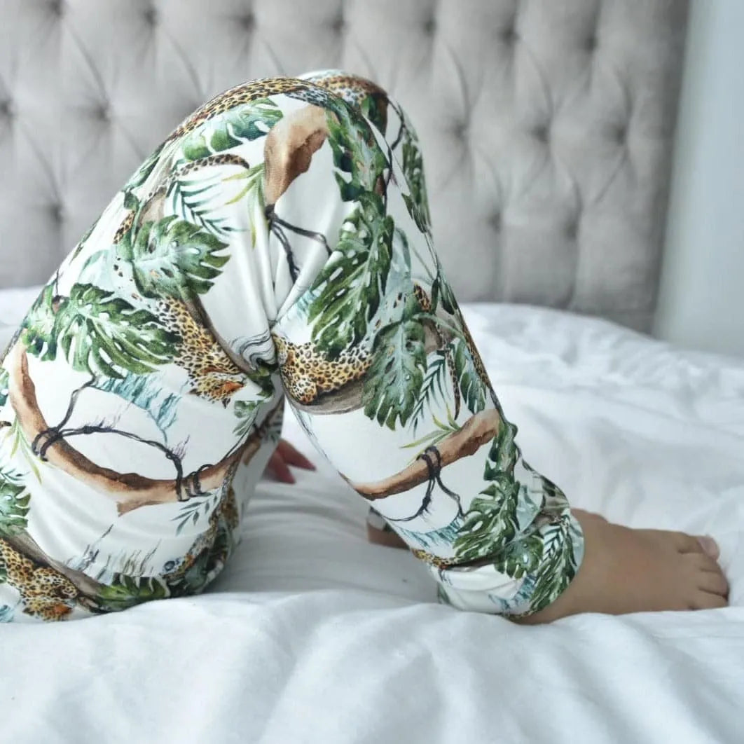 Jungle Jaguars Baby & Toddler Leggings - Soft Cotton Stretchy Pants for Boys & Girls - Perfect for Playtime, Daycare & Family Outings