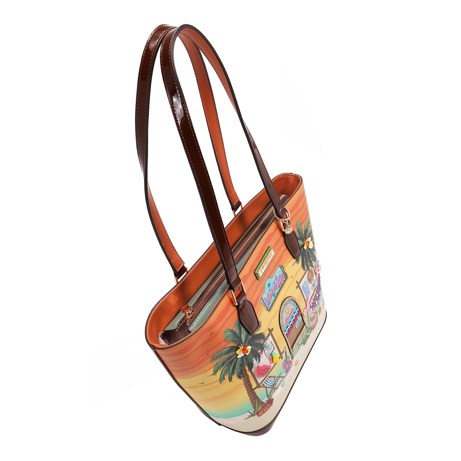 Stylish SUN AND SAND SHOPPER BAG - Large Beach Tote for Women, Waterproof & Durable - Perfect for Beach Trips, Poolside, Travel & Shopping