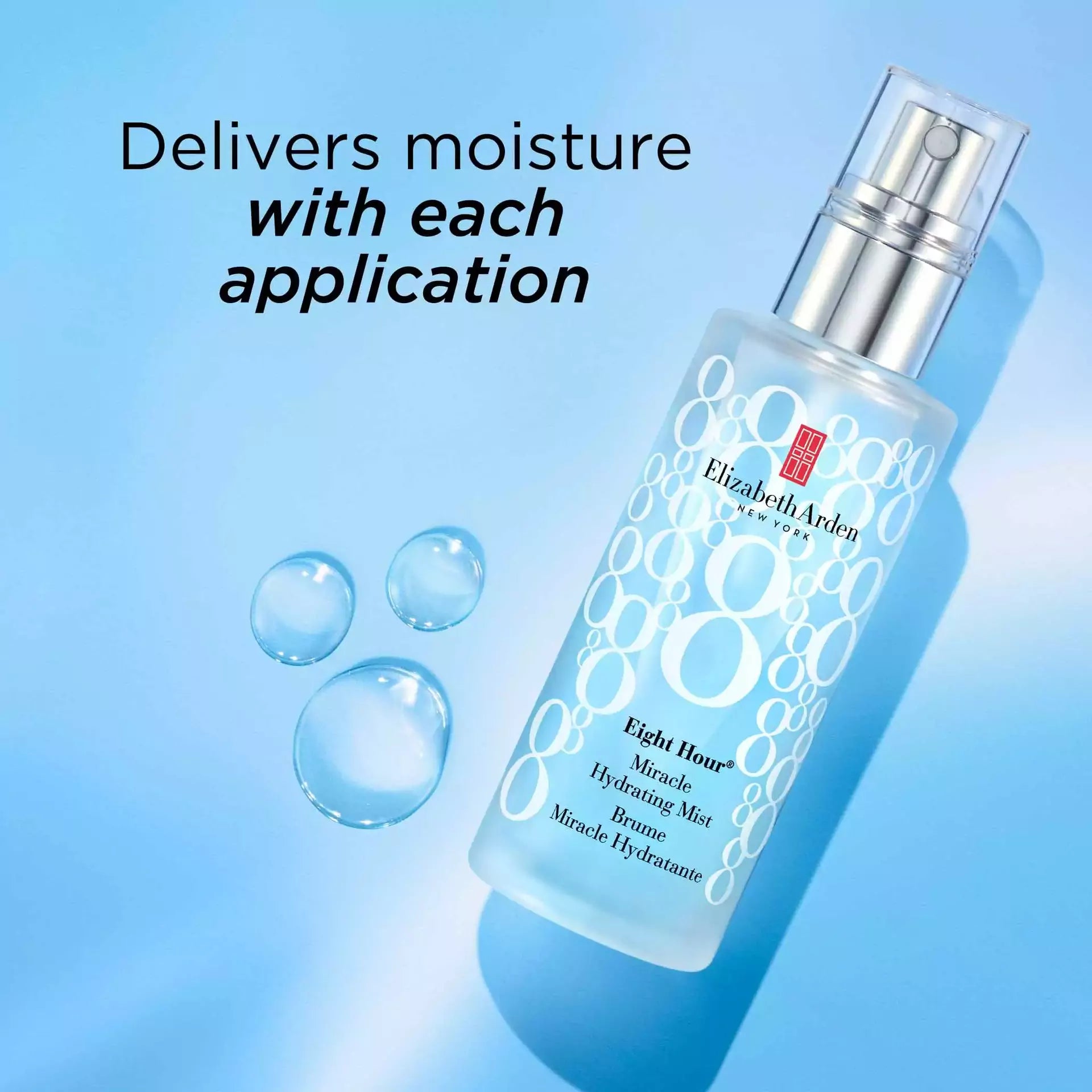 Eight Hour Miracle Hydrating Face Mist Spray - Moisturizing Facial Toner with Hyaluronic Acid & Vitamin E for Dry Skin - Perfect for Travel, Gym & Daily Skincare Routine