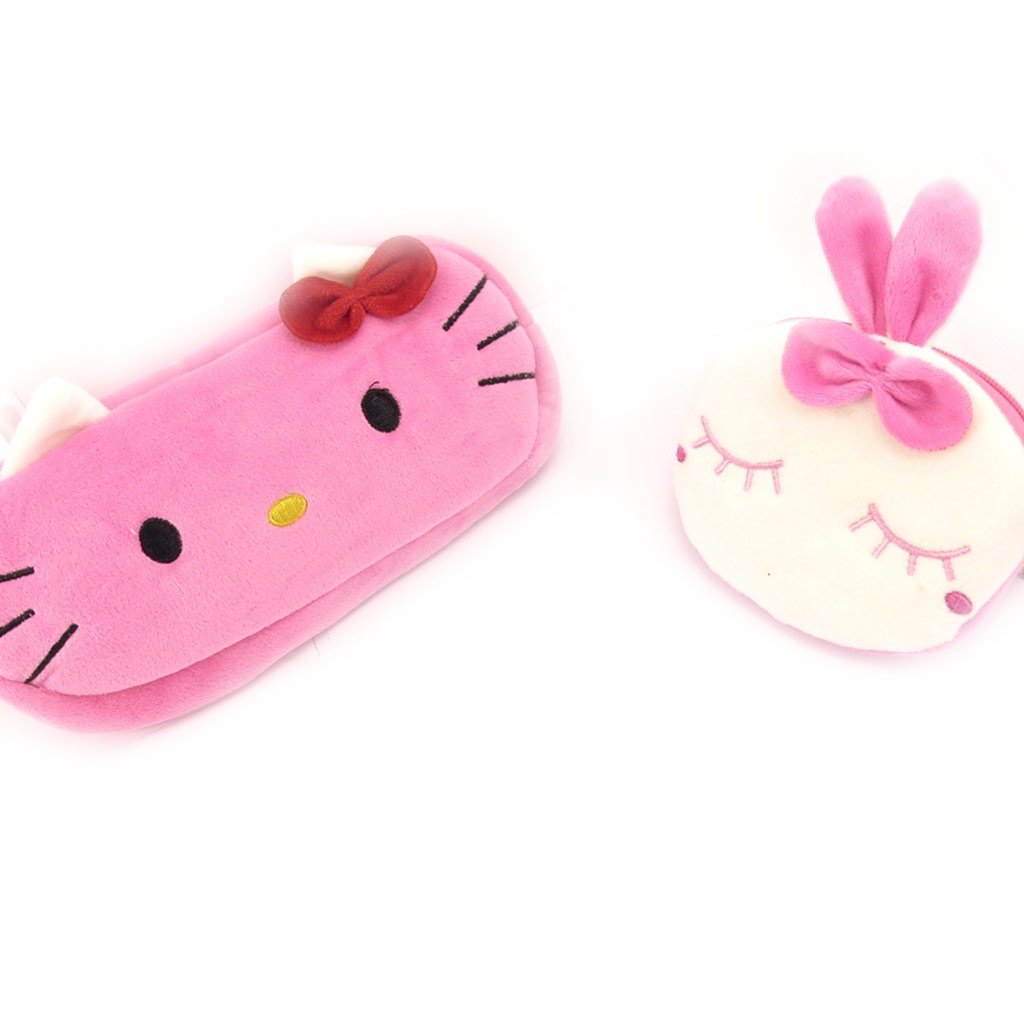 Hello Kitty & Lapin Rose Pink and White Crossbody Bag Set - Cute Kawaii Purse for Girls, Teens & Women - Perfect for School, Travel & Everyday Use