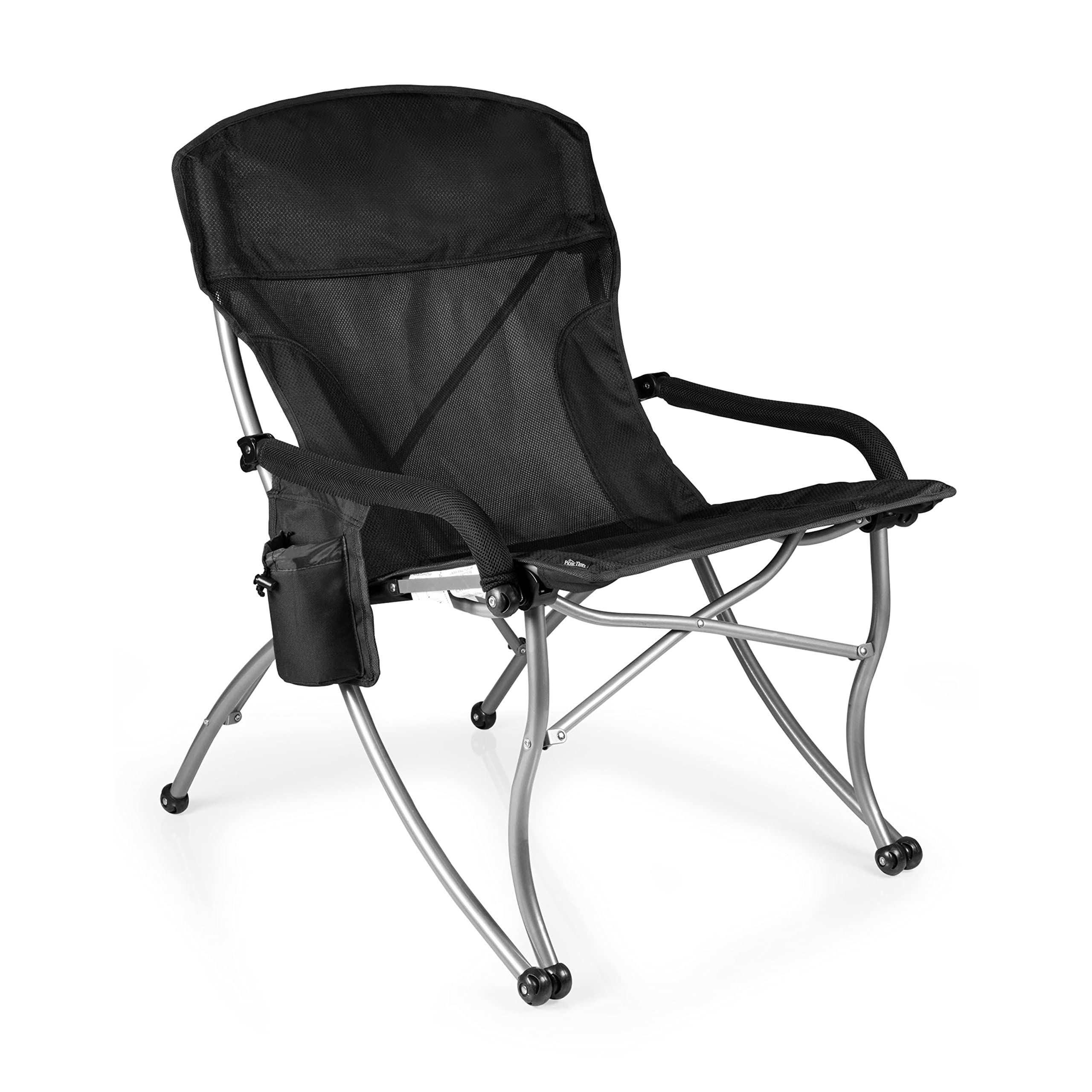 PICNIC TIME NFL PT-XL Heavy Duty Camping Chair - Extra Large Beach Chair with 400 lb Capacity - Perfect for Tailgating, Outdoor Concerts & Backyard BBQs