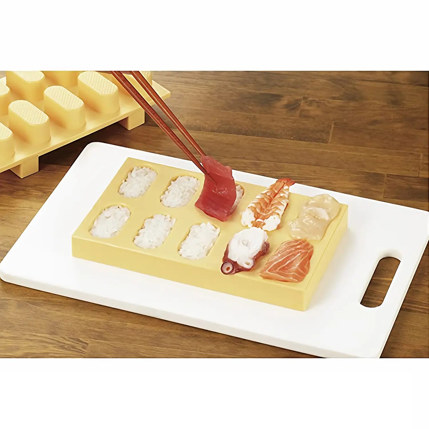 Premium Akebono Polypropylene Sushi Maker Kit - BPA-Free Japanese Rice Mold for Perfect Homemade Sushi Rolls - Ideal for Parties, Meal Prep & Asian Cuisine Lovers