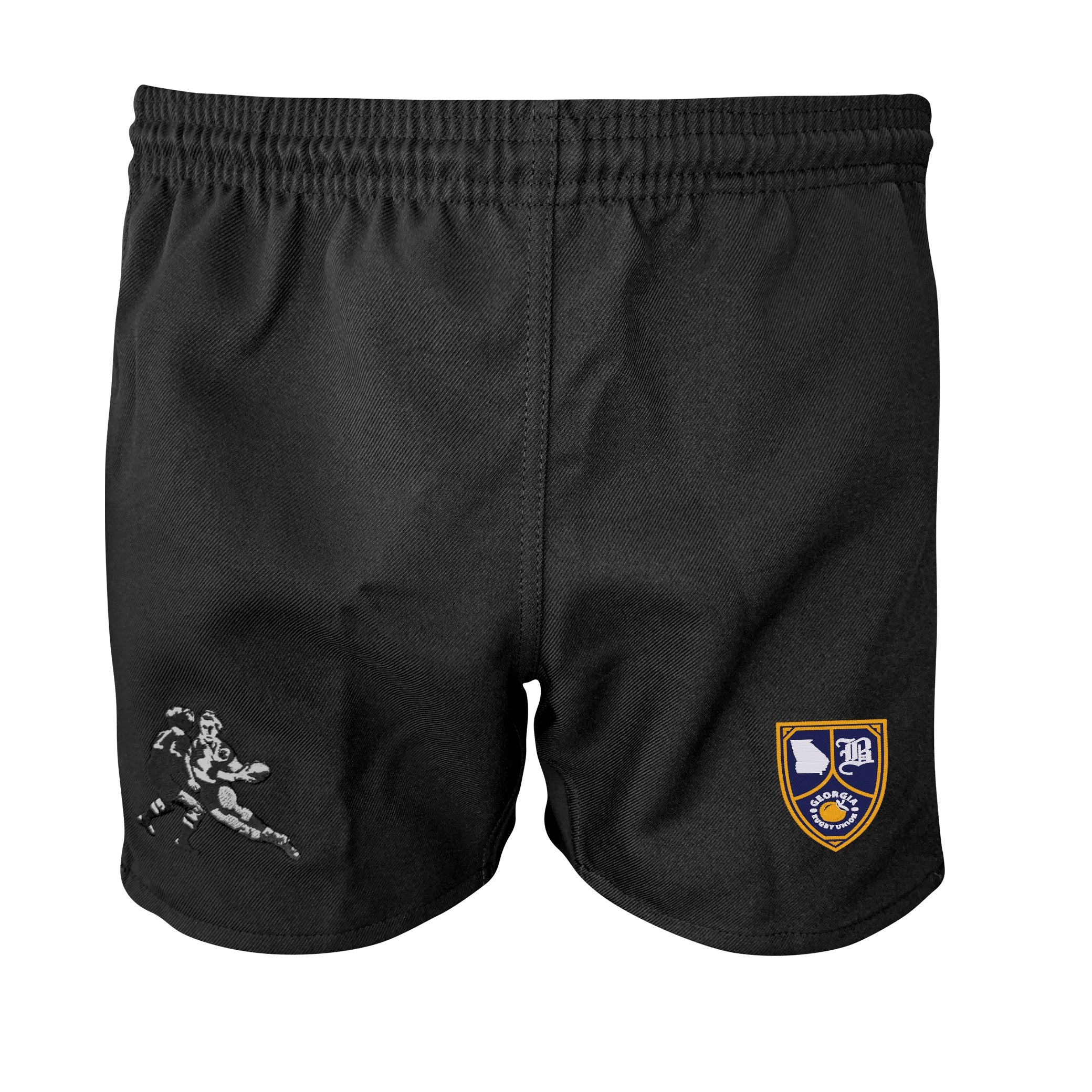 Georgia Rugby Union Pro Power Shorts - High-Performance Men's Rugby Shorts for Training & Matches - Breathable, Durable & Comfortable for Rugby, Gym & Sports Activities