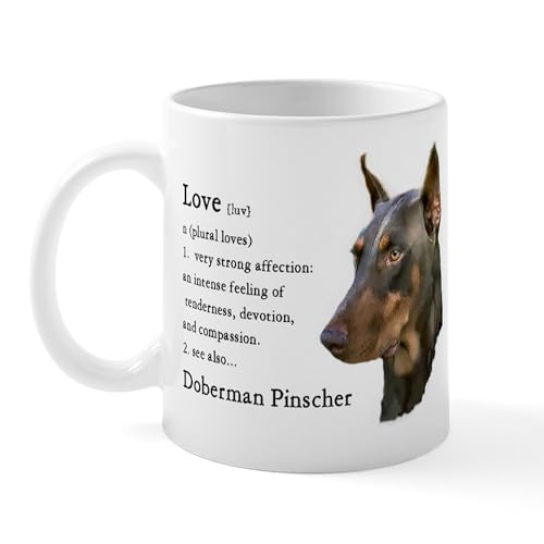 White - Doberman Pinscher Gifts Mug
