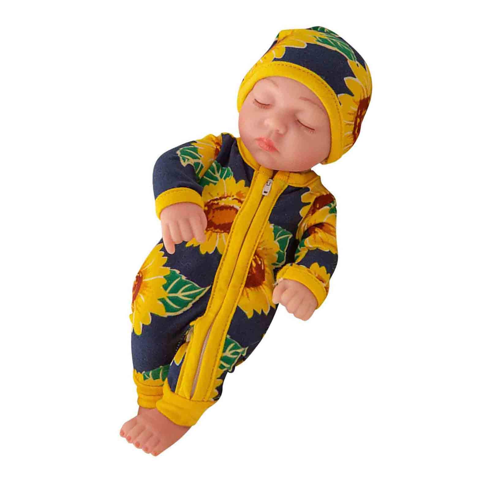 QAQuu Realistic Baby Doll Set with Clothes - Lifelike Educational Doll for Toddlers & Girls - Wooden Activity Board Included | Perfect for Role Play, Birthday Gifts & Early Childhood Development