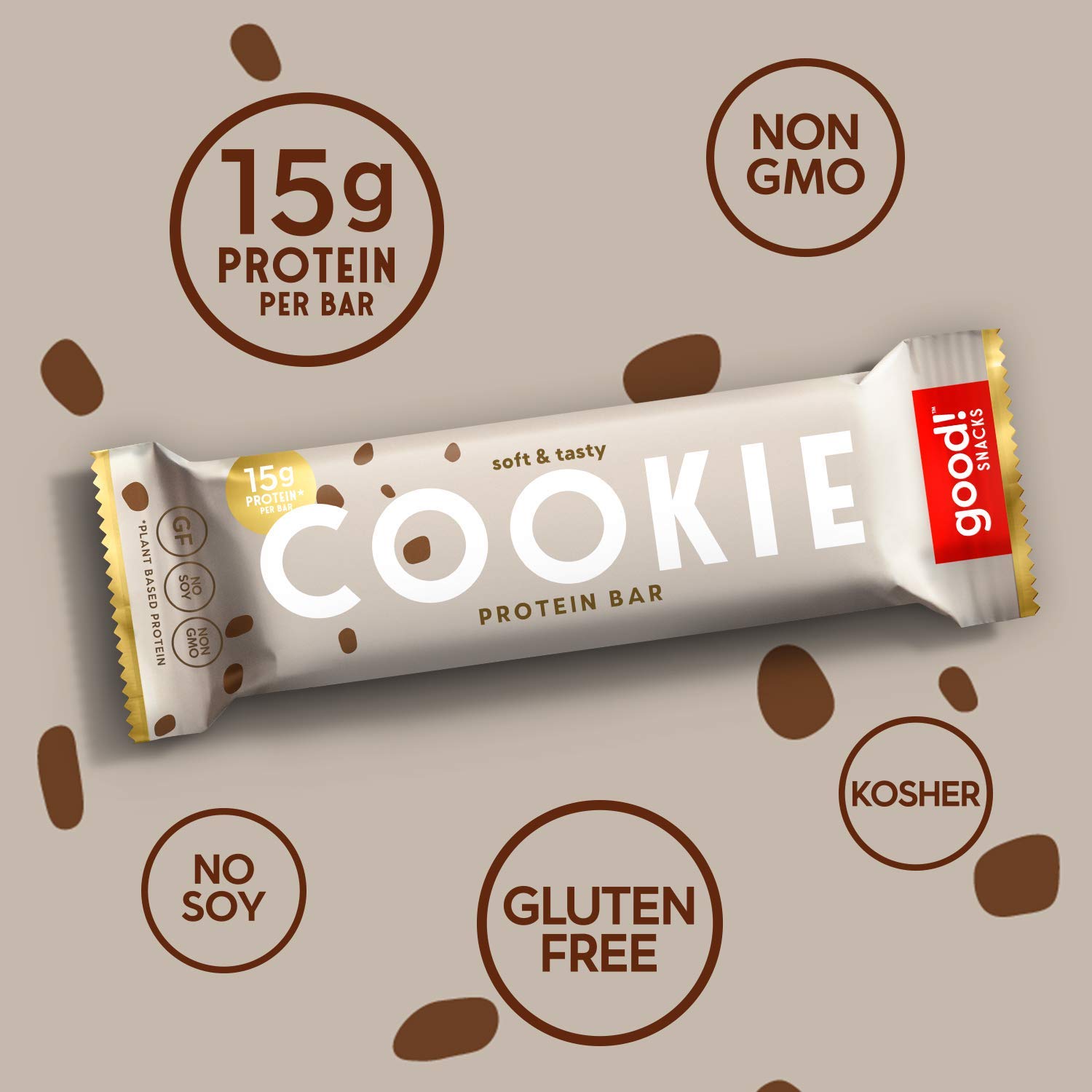 Vegan Protein Bars Bundle - Chocolate Peanut Butter & Cookie Dough (24 Bars) | Gluten-Free, Plant-Based, Low Sugar, High Protein (15g) | Healthy Meal Replacement & Energy Snacks | Perfect for Workouts, Hiking & On-the-Go Nutrition