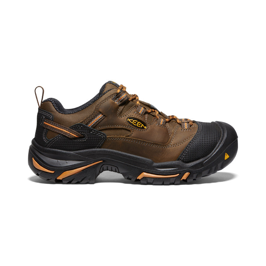 Men's Braddock Low Soft Toe Work Boots - Cascade/Orange Ochre - Durable & Comfortable for Construction, Hiking & Outdoor Work