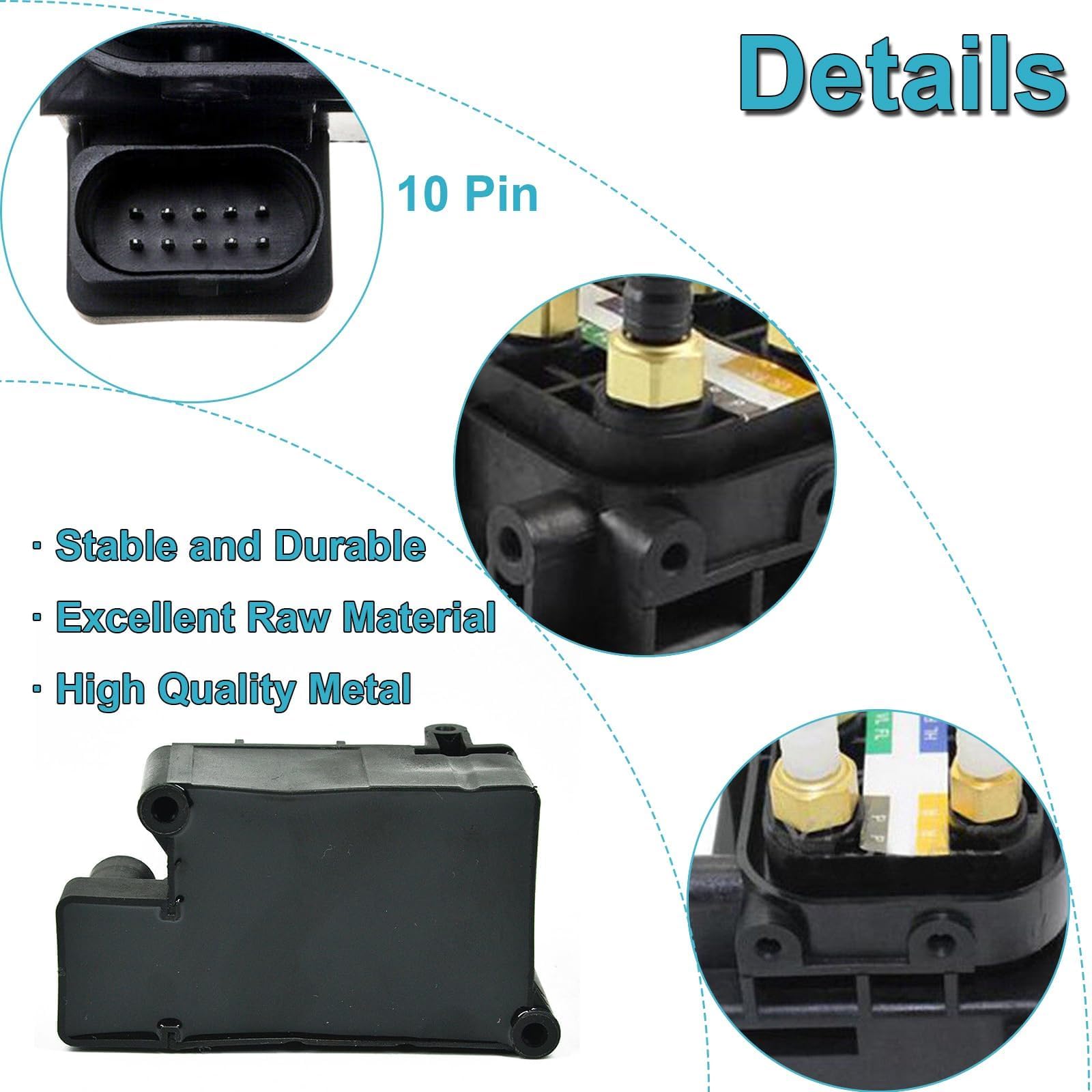 Ensun 2123200358 Air Ride Suspension Solenoid Valve Block - Heavy Duty Air Supply Control Unit for Semi Trucks & Trailers | Perfect for Smooth Ride & Load Leveling