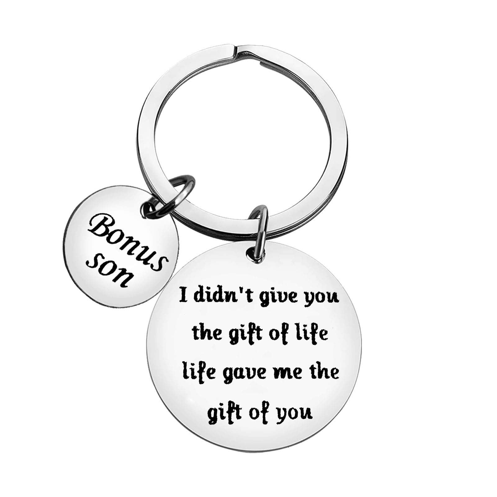 Vadaka Son-in-Law Jewelry Keychain - Engraved Stepson Gift, Wedding Present, Adoption Keepsake - Perfect for Bonus Sons, Family Members - Ideal for Birthdays, Christmas, Graduations & Special Occasions - Durable Keyring for Everyday Use at Home, Office or Travel