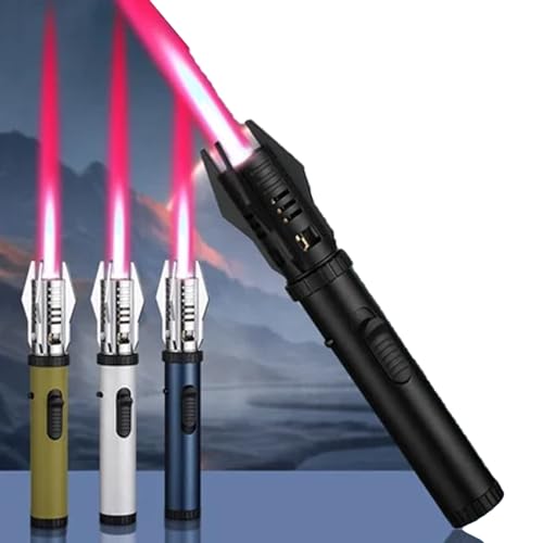 Windproof Blue Flame Torch Lighter - Metal Welding Lighter for Outdoor & Camping