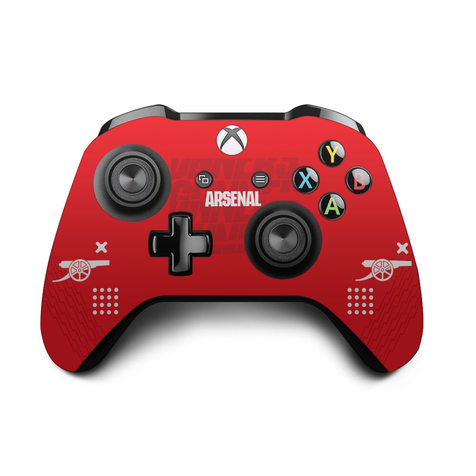 Official Arsenal FC Red & Gold Logo Vinyl Skin Sticker Bundle - Compatible with Xbox One S Console & Controller - Perfect for Gaming, Decor, and Showcasing Team Pride