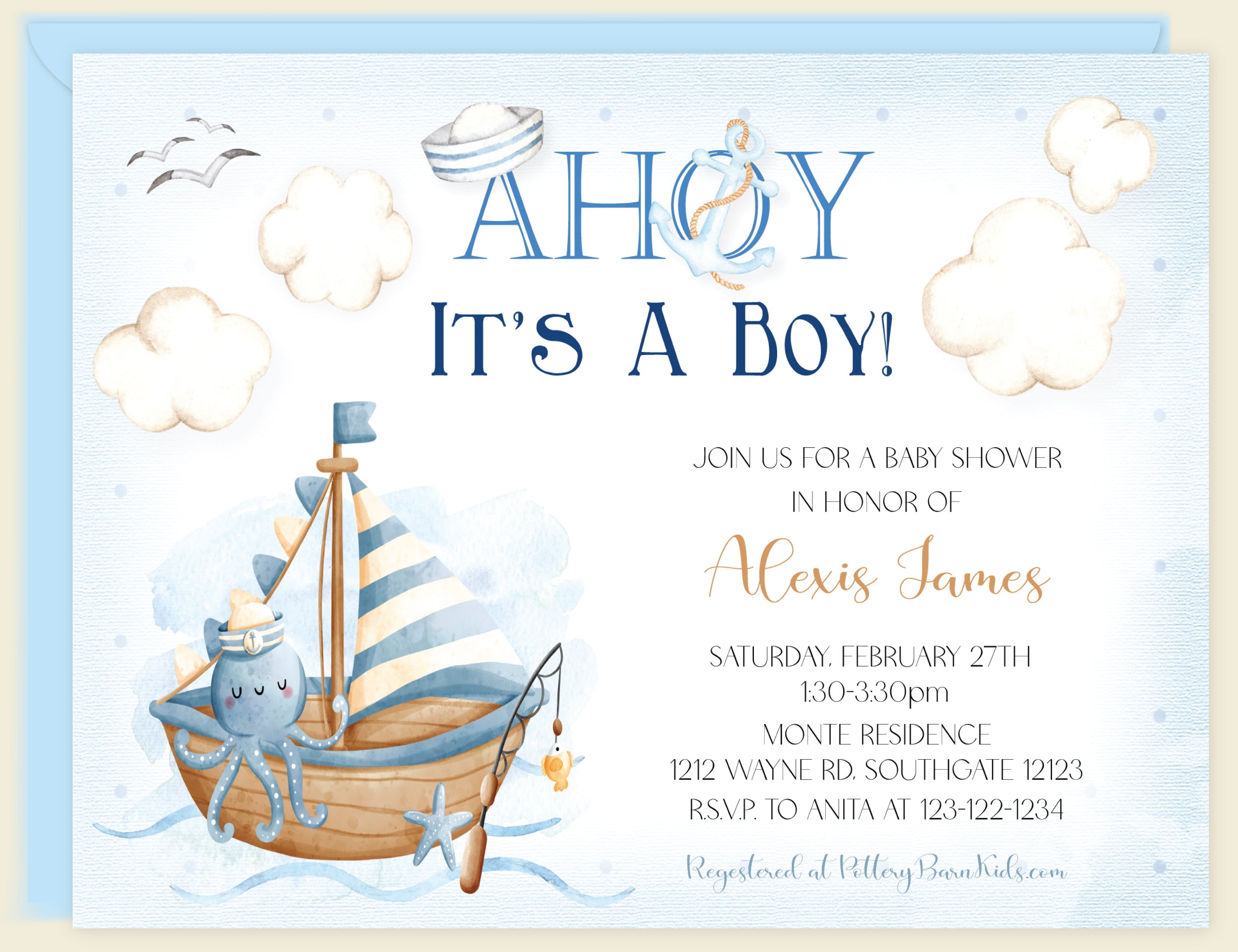 Ahoy It's A Boy - Cute Baby Boy Outfit Set for Newborns & Toddlers - Perfect for Birthdays, Photo Shoots & Special Occasions