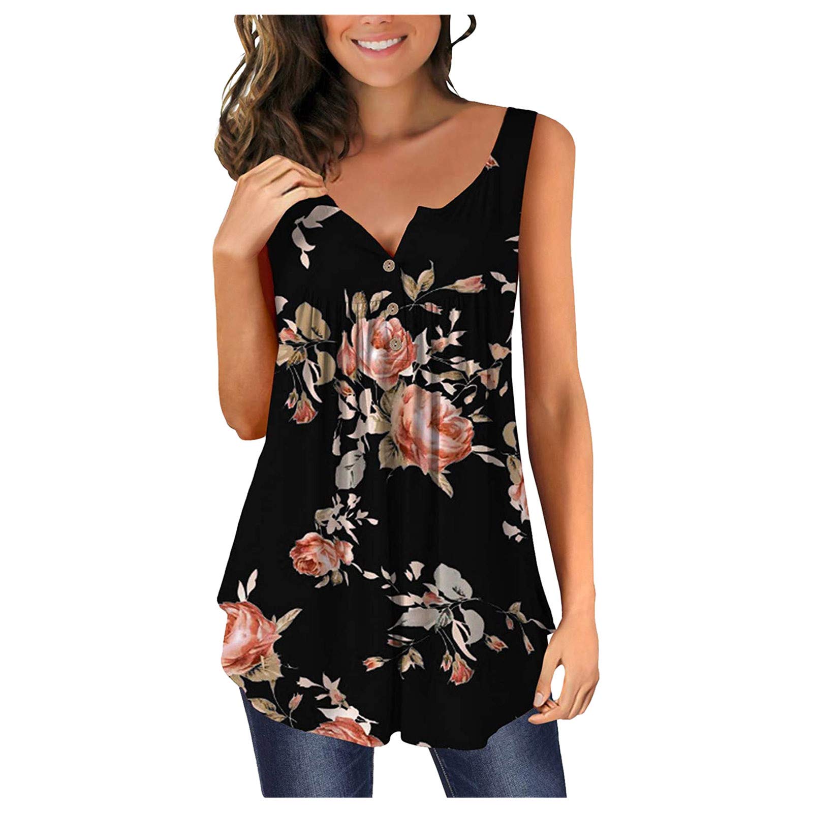 Trendy Women's Printed Tunic Tops & Casual Blouses - Summer Graphic Tee Shirts for Western Style | Perfect for Casual Outings, Office Wear & Summer Vacations