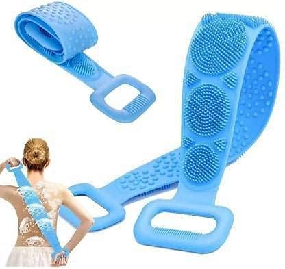 PAVITYAKSH Silicone Body Scrubber - Exfoliating Belt for Shower & Bath, Deep Cleaning Massage for Men & Women