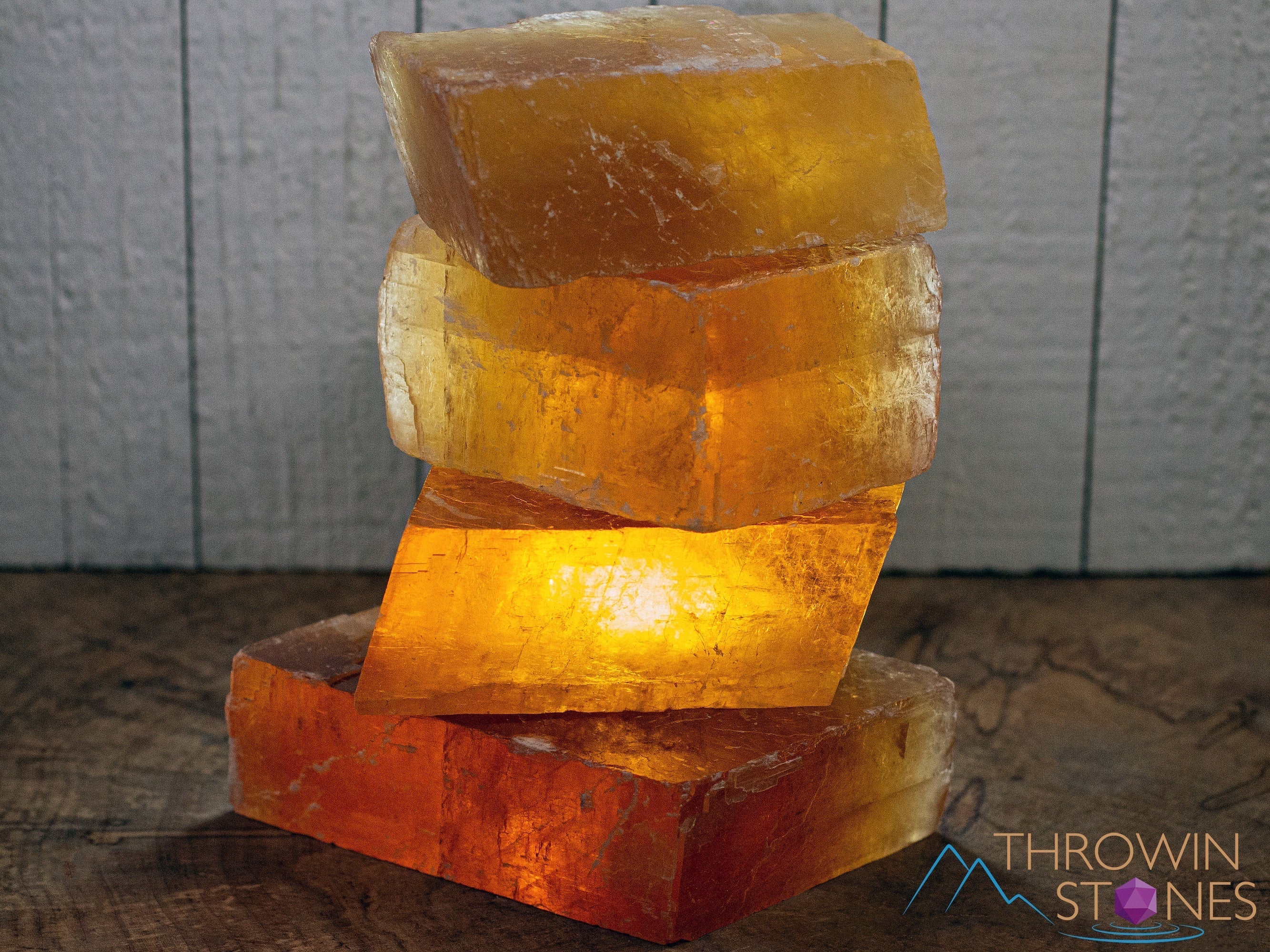 Orange Calcite Raw Crystal - Extra Large Rhombohedron Specimen for Metaphysical Healing, Home Decor, Mineral Collection | Natural Stone for Meditation, Reiki & Crystal Grids