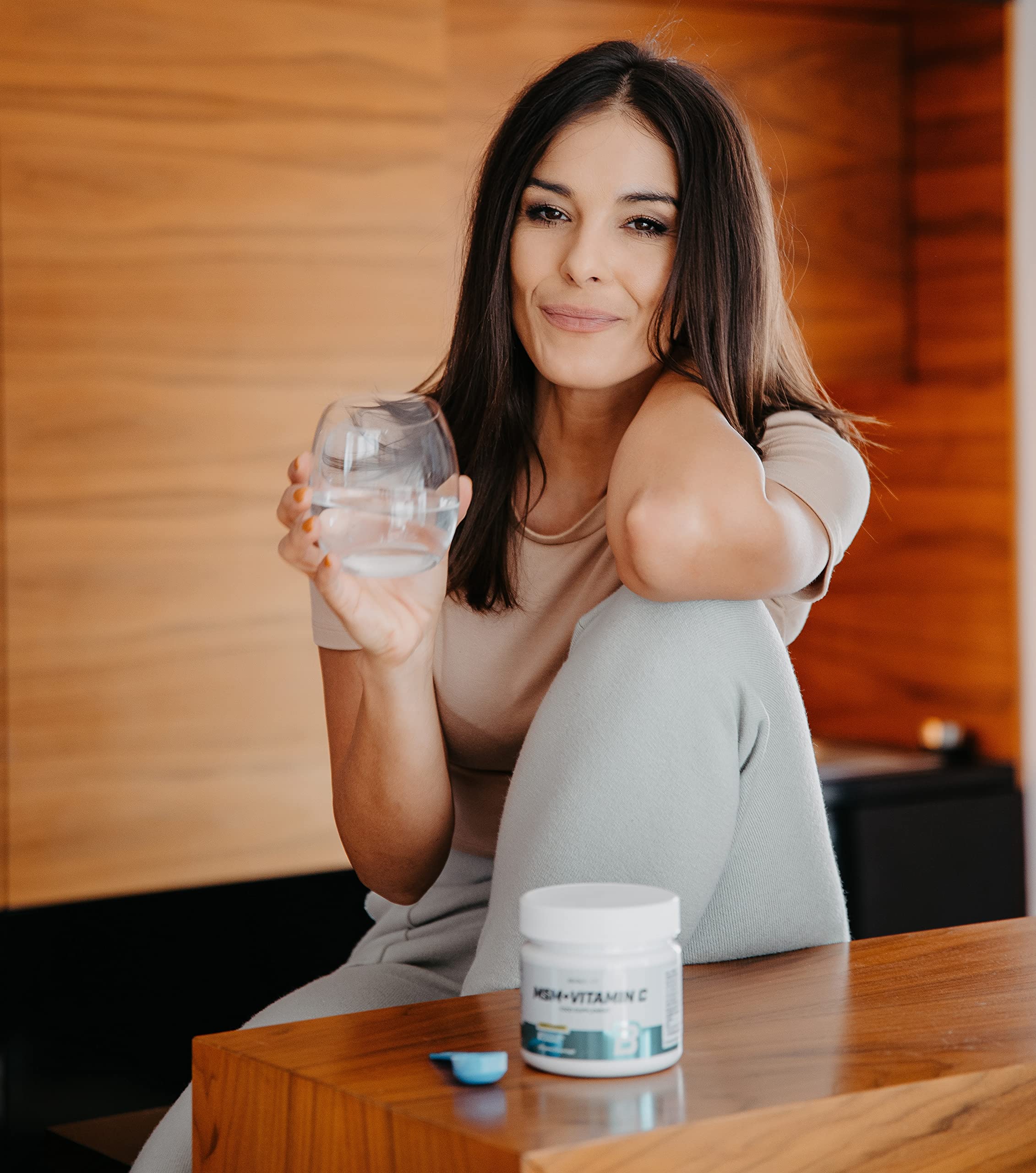 BioTechUSA MSM + Vitamin C Powder - 150g Lemon Flavor | Joint Support & Immune Boost | Perfect for Athletes & Active Lifestyles