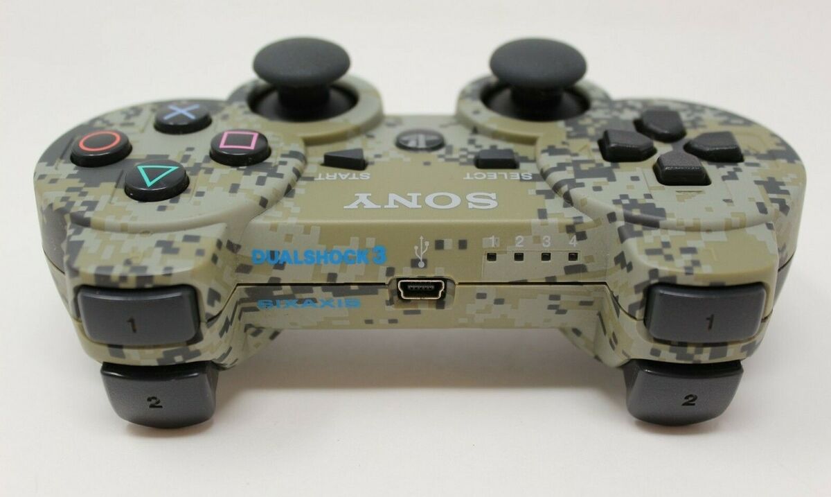 Original PlayStation 3 DualShock 3 Wireless Controller - Camouflage Design for PS3 Gaming | Compatible with All PS3 Consoles | Perfect for Gaming Enthusiasts & Collectors