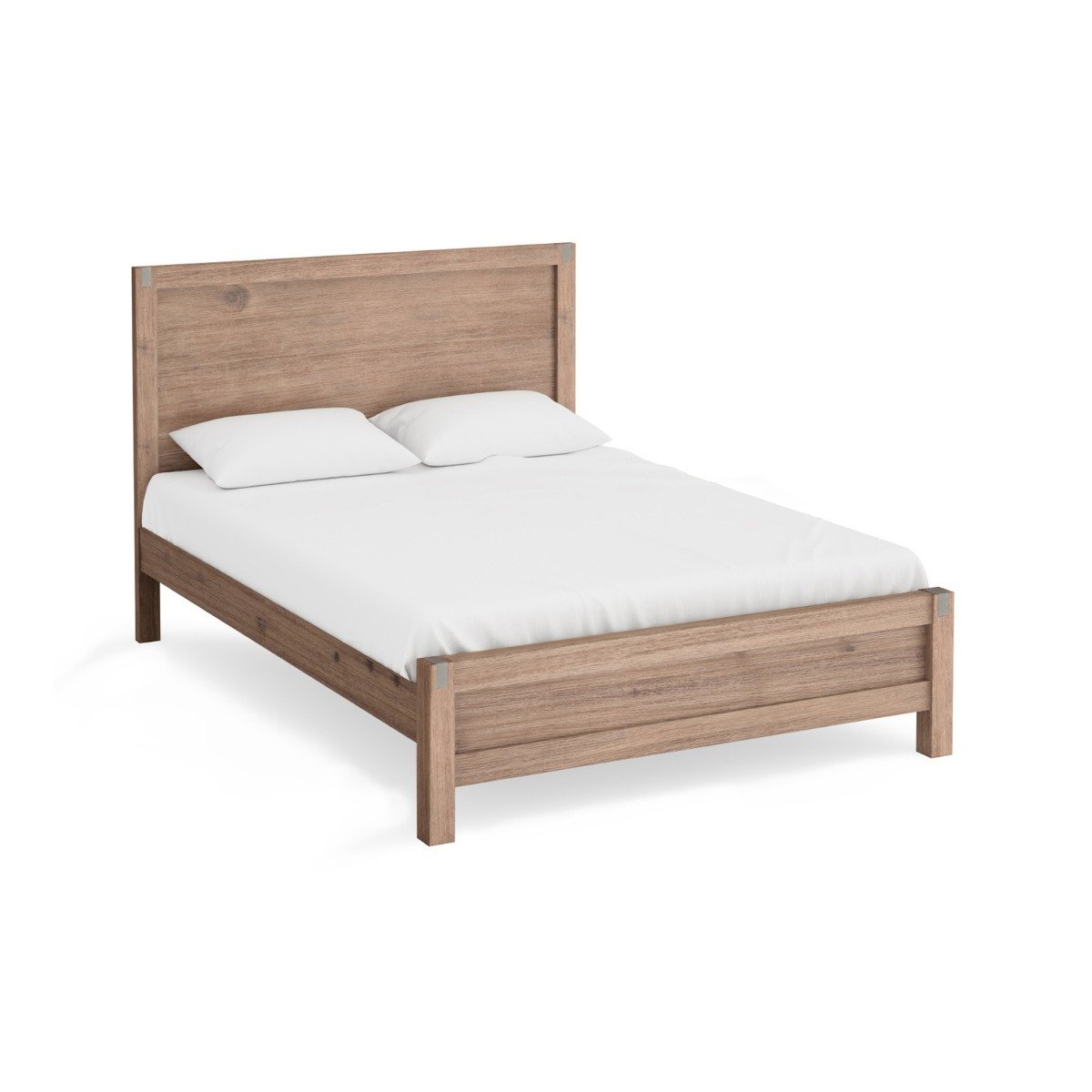 Luxe Nowra King Single Size Solid Wood Acacia Bed Frame in Oak Finish - Perfect for Modern Bedrooms & Guest Rooms